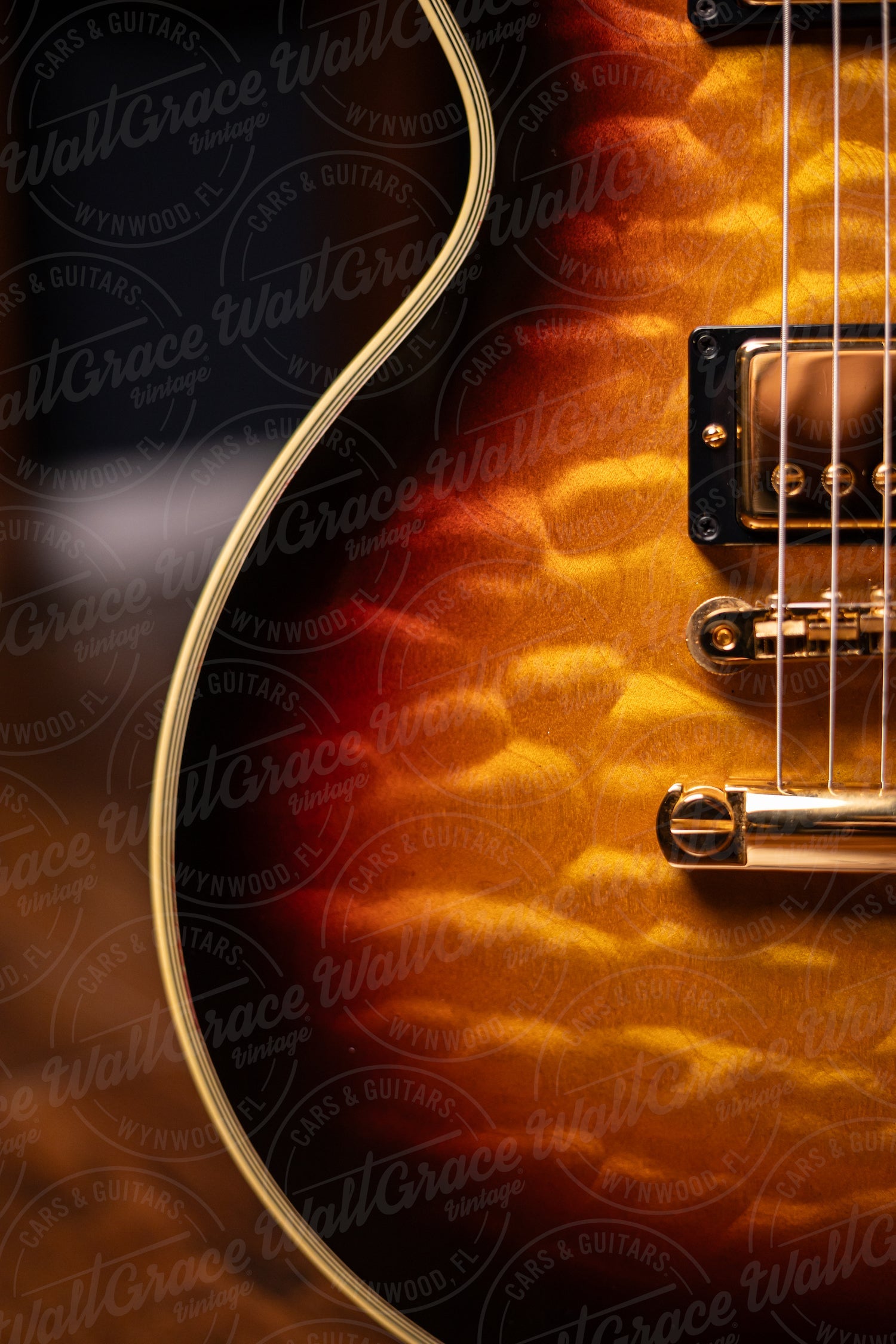2001 Gibson Custom Shop 1968 Les Paul Custom Quilt Top Electric Guitar - Tri Burst