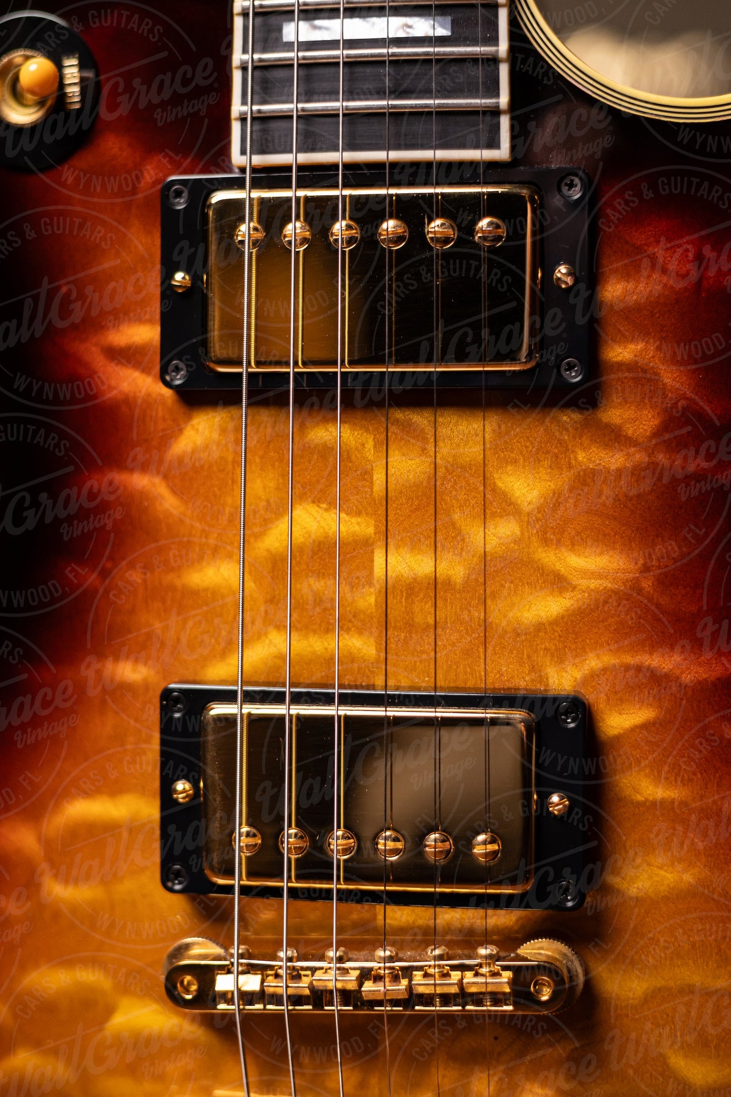 2001 Gibson Custom Shop 1968 Les Paul Custom Quilt Top Electric Guitar - Tri Burst