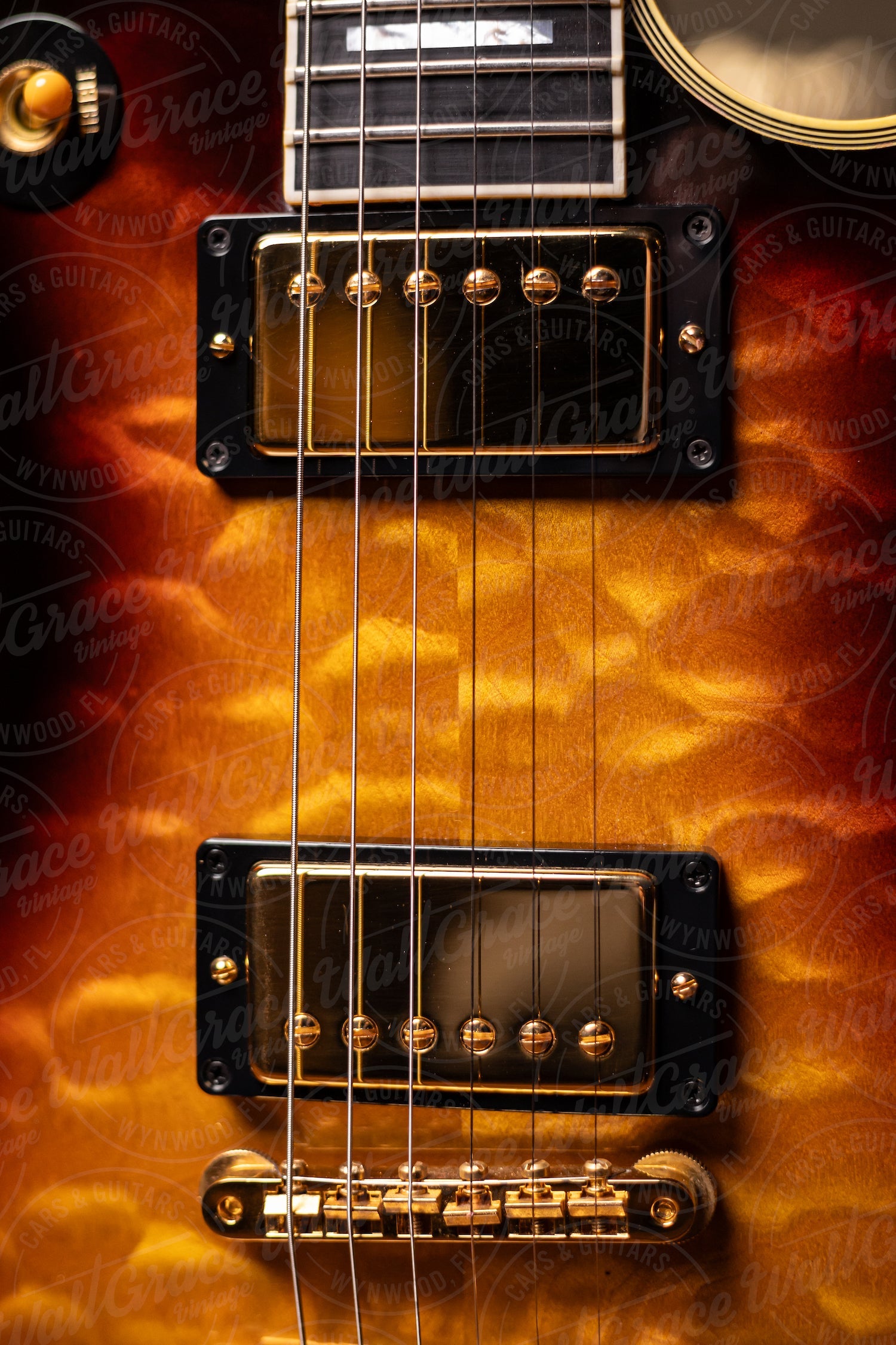 2001 Gibson Custom Shop 1968 Les Paul Custom Quilt Top Electric Guitar - Tri Burst
