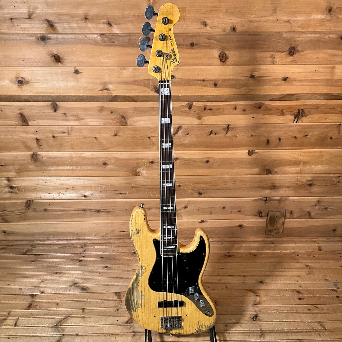Fender Custom Shop Limited Edition Heavy Relic Custom Jazz Electric Bass USED - Aged Natural