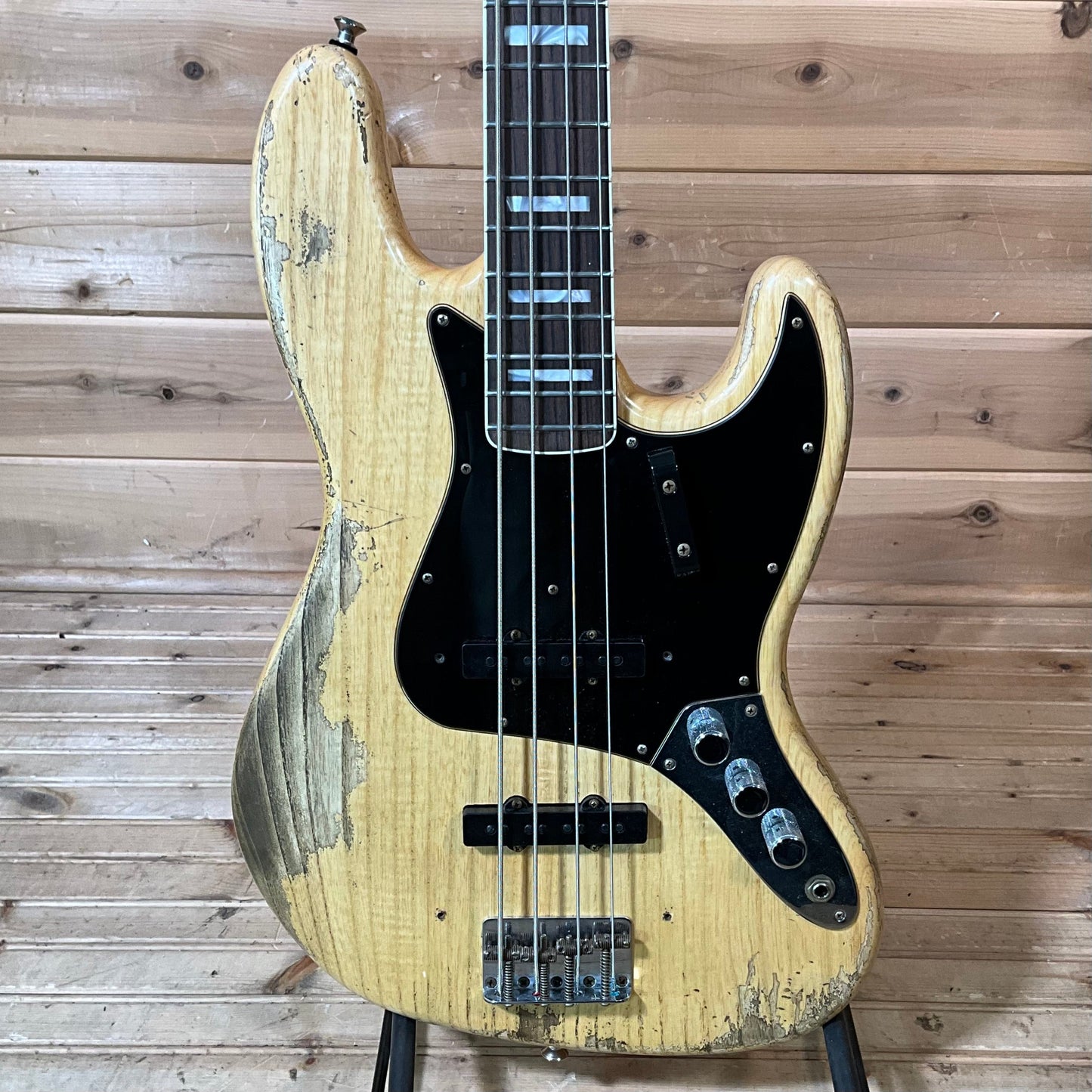 Fender Custom Shop Limited Edition Heavy Relic Custom Jazz Electric Bass USED - Aged Natural