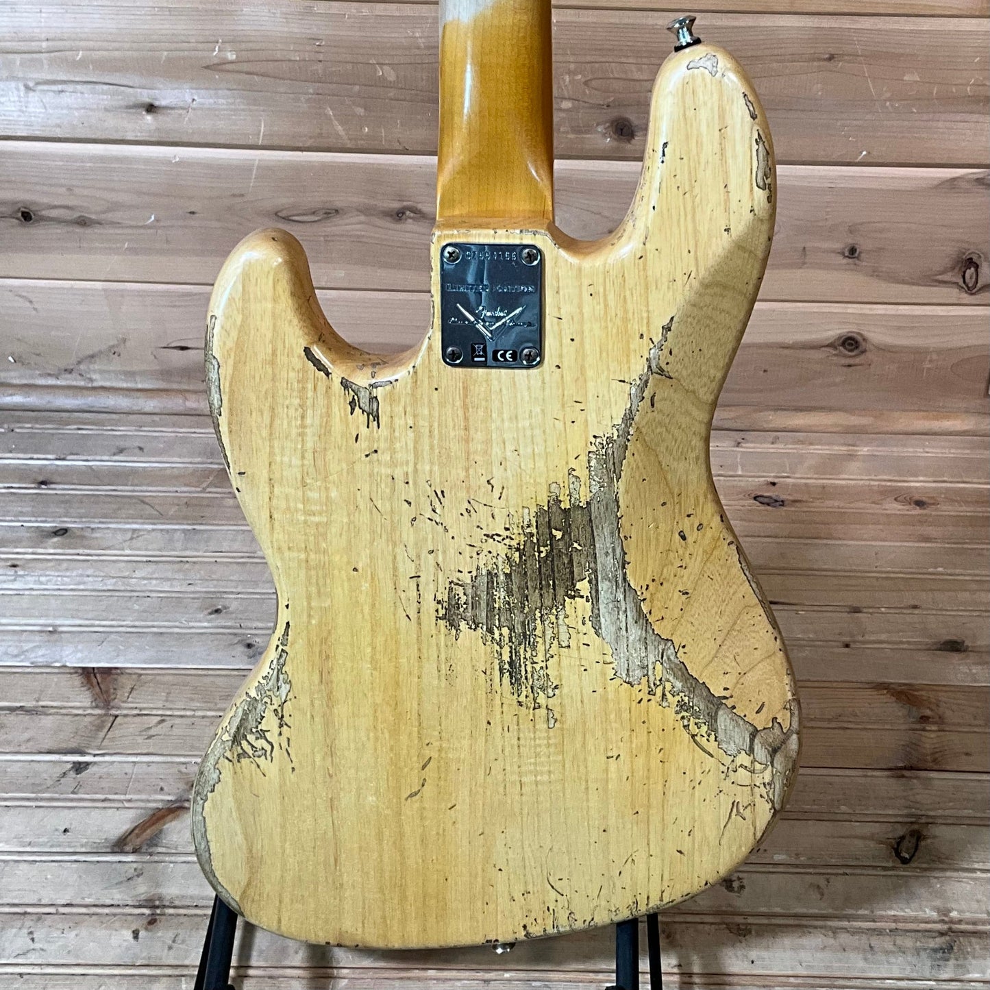 Fender Custom Shop Limited Edition Heavy Relic Custom Jazz Electric Bass USED - Aged Natural