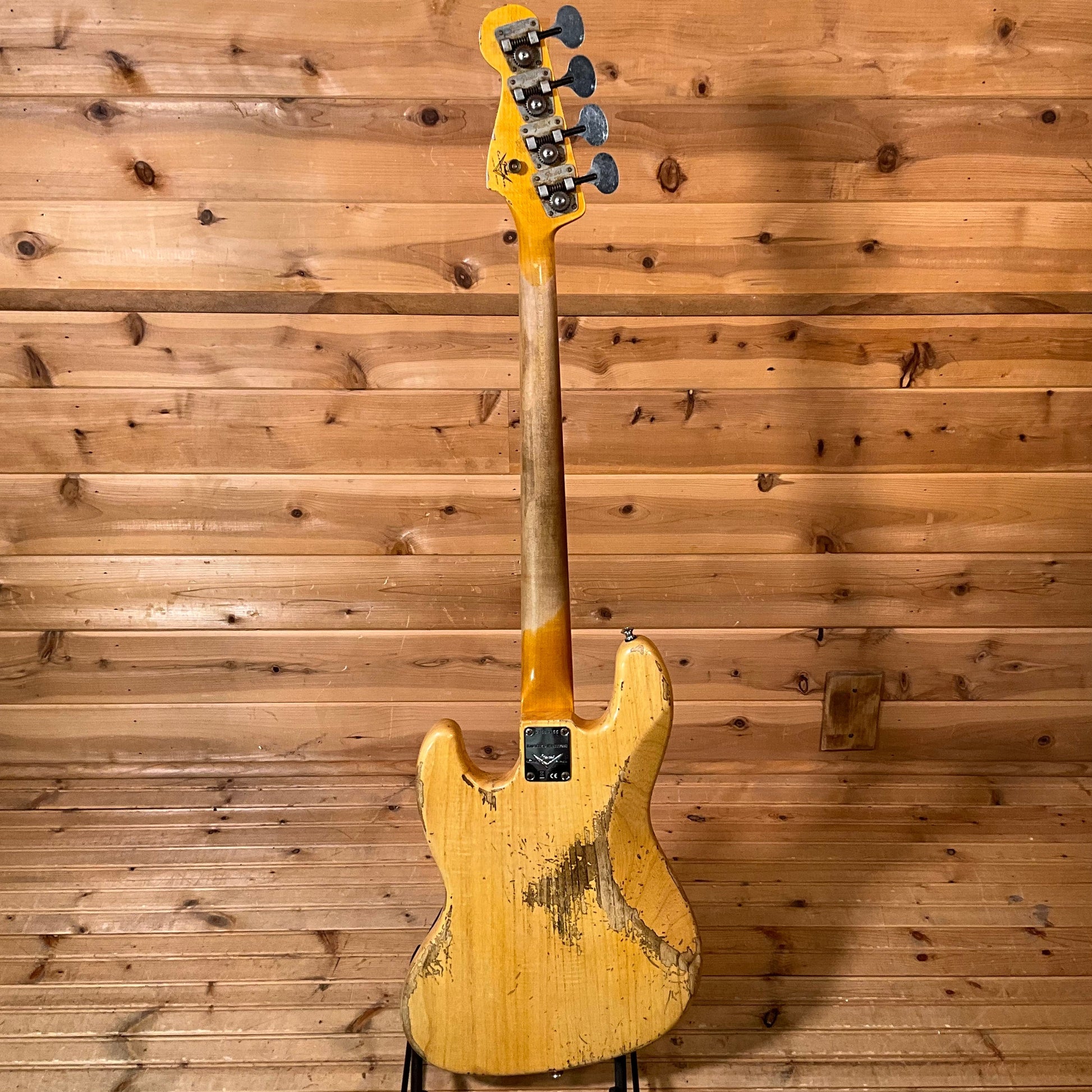 Fender Custom Shop Limited Edition Heavy Relic Custom Jazz Electric Bass USED - Aged Natural
