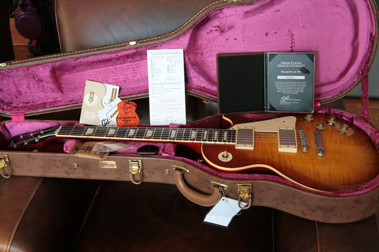 2013 Gibson 1959 SHADOWS OF 59 Les Paul Historic Reissue R9 Vic DaPra Custom Shop