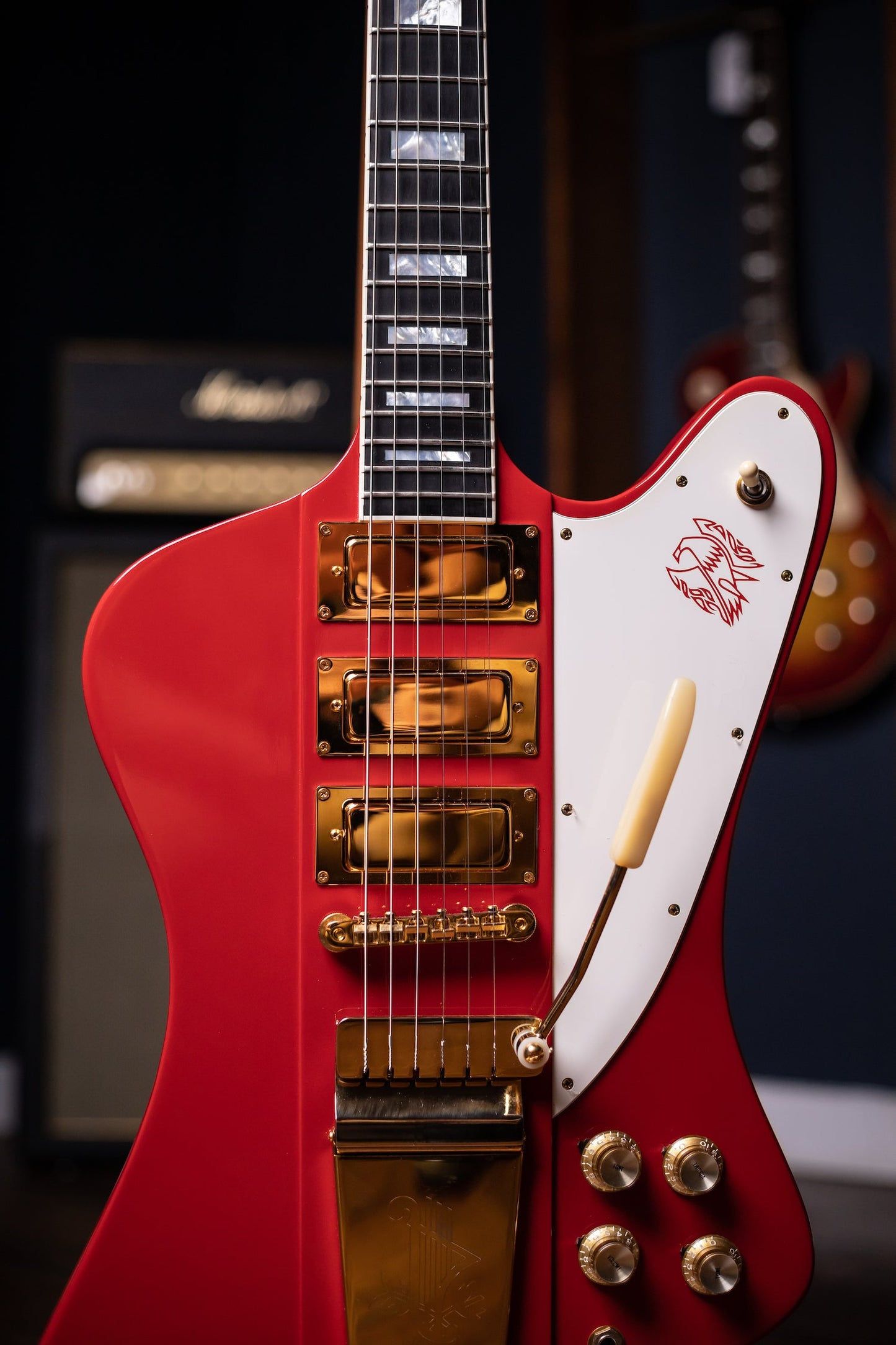 1993 Gibson Custom Shop Tom Murphy Custom Order Firebird VII Electric Guitar - Cardinal Red