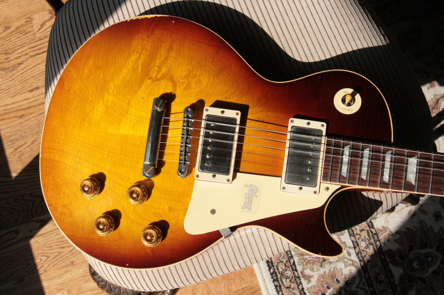 2018 Gibson AGED 1958 Les Paul Historic Reissue! R8 58 Dark Bourbon Fade Custom Shop TH Specs