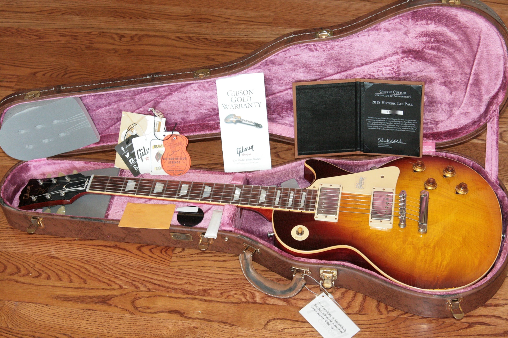 2018 Gibson AGED 1958 Les Paul Historic Reissue! R8 58 Dark Bourbon Fade Custom Shop TH Specs