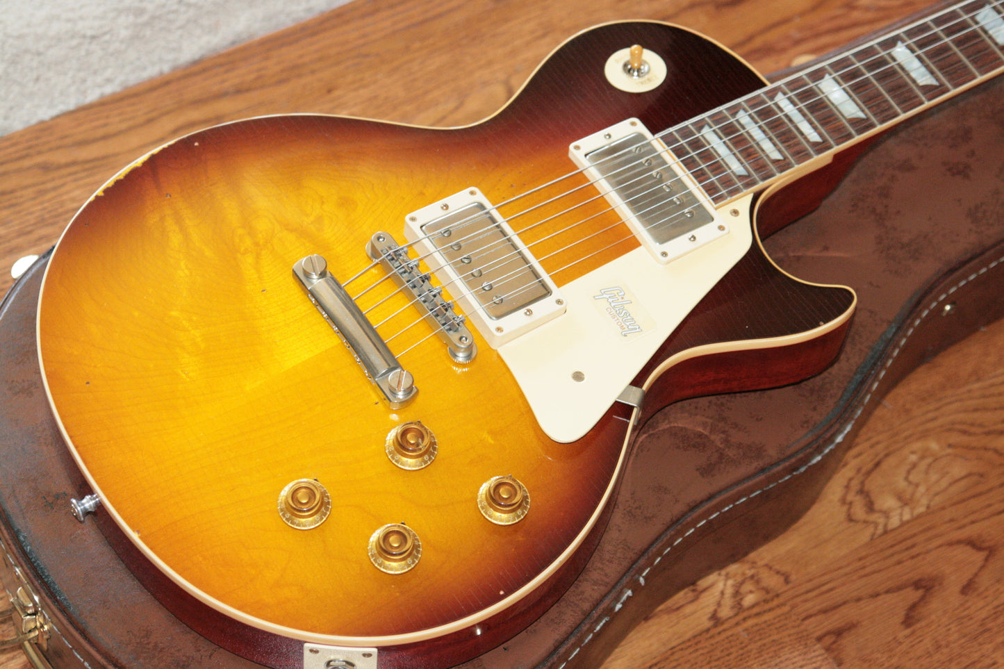 2018 Gibson AGED 1958 Les Paul Historic Reissue! R8 58 Dark Bourbon Fade Custom Shop TH Specs