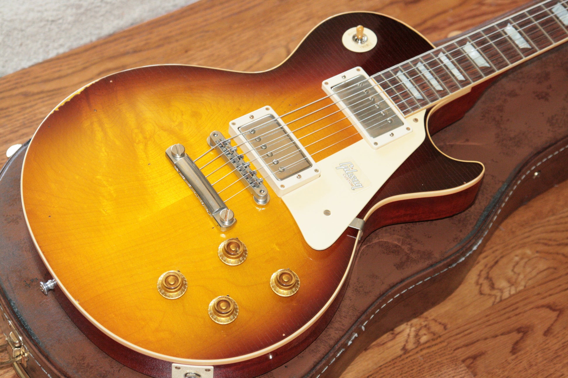 2018 Gibson AGED 1958 Les Paul Historic Reissue! R8 58 Dark Bourbon Fade Custom Shop TH Specs