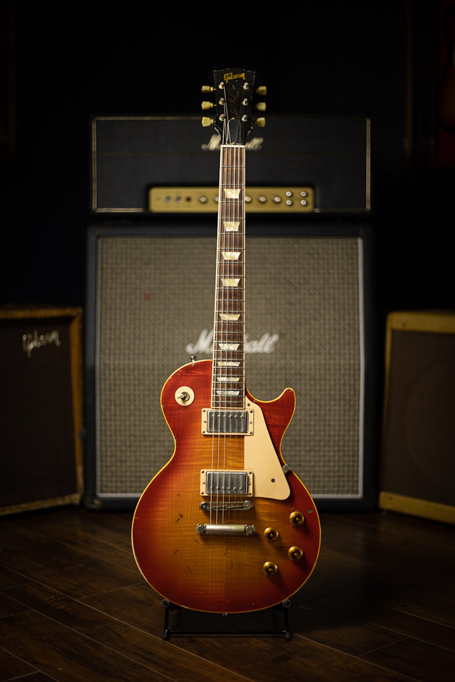2005 Gibson Les Paul Standard Faded Nash Electric Guitar - Cherry Sunburst