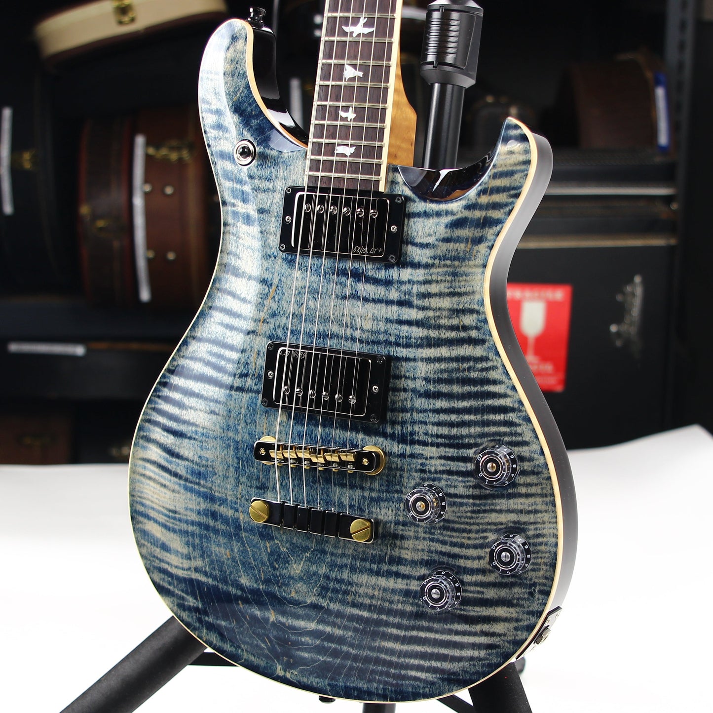 MINTY 2023 PRS Wood Library McCarty 594 10 Top - Faded Whale Blue, jean, 58/15 Humbucker Pickups!