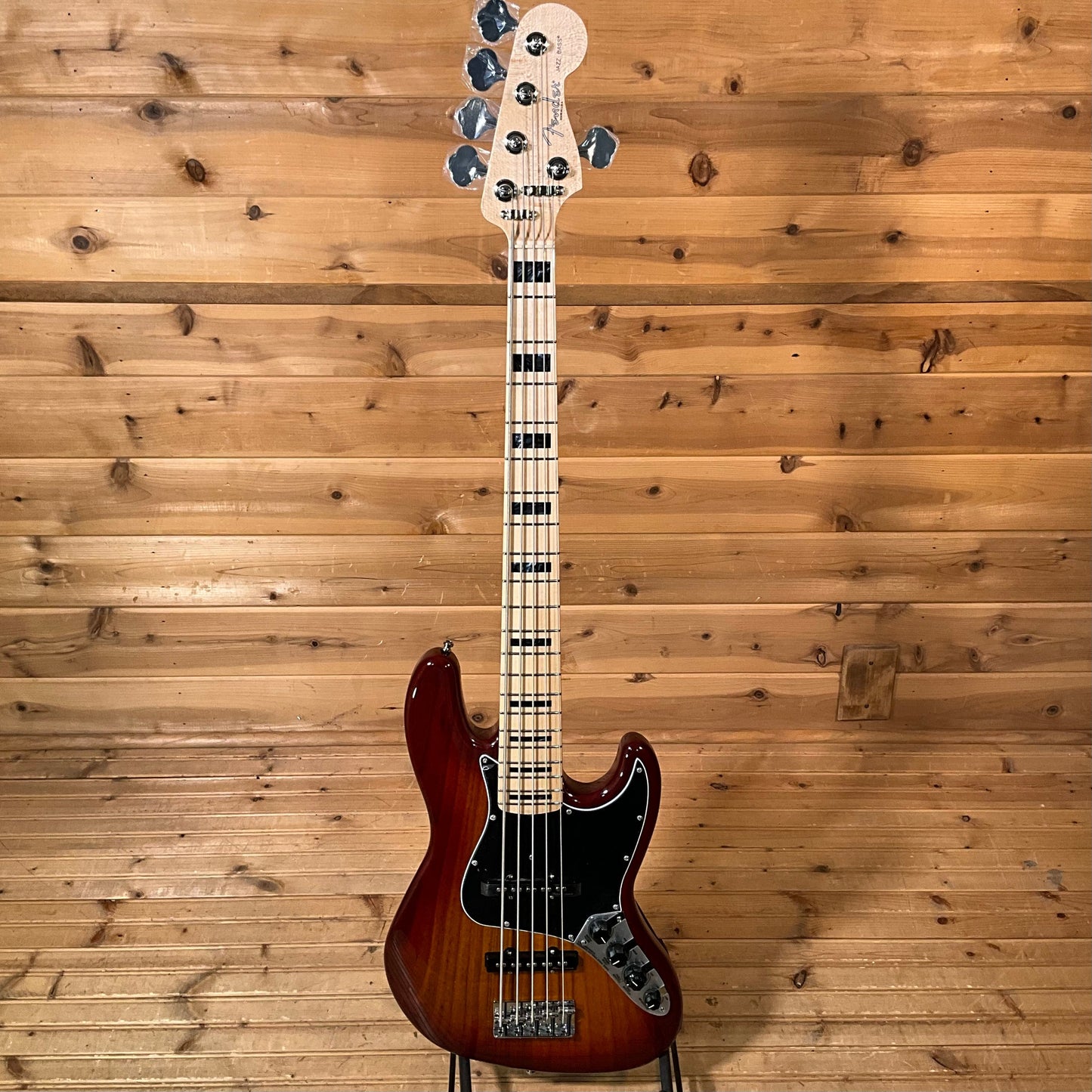 Fender Custom Shop Custom Classic V Electric Jazz Bass Guitar - Cherry Sunburst