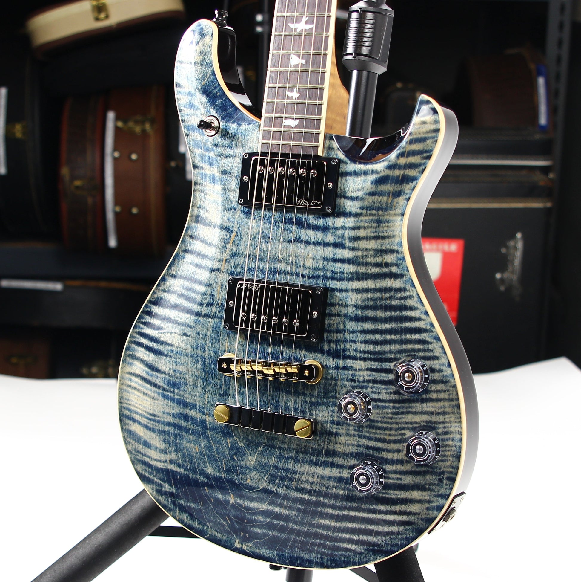 MINTY 2023 PRS Wood Library McCarty 594 10 Top - Faded Whale Blue, jean, 58/15 Humbucker Pickups!