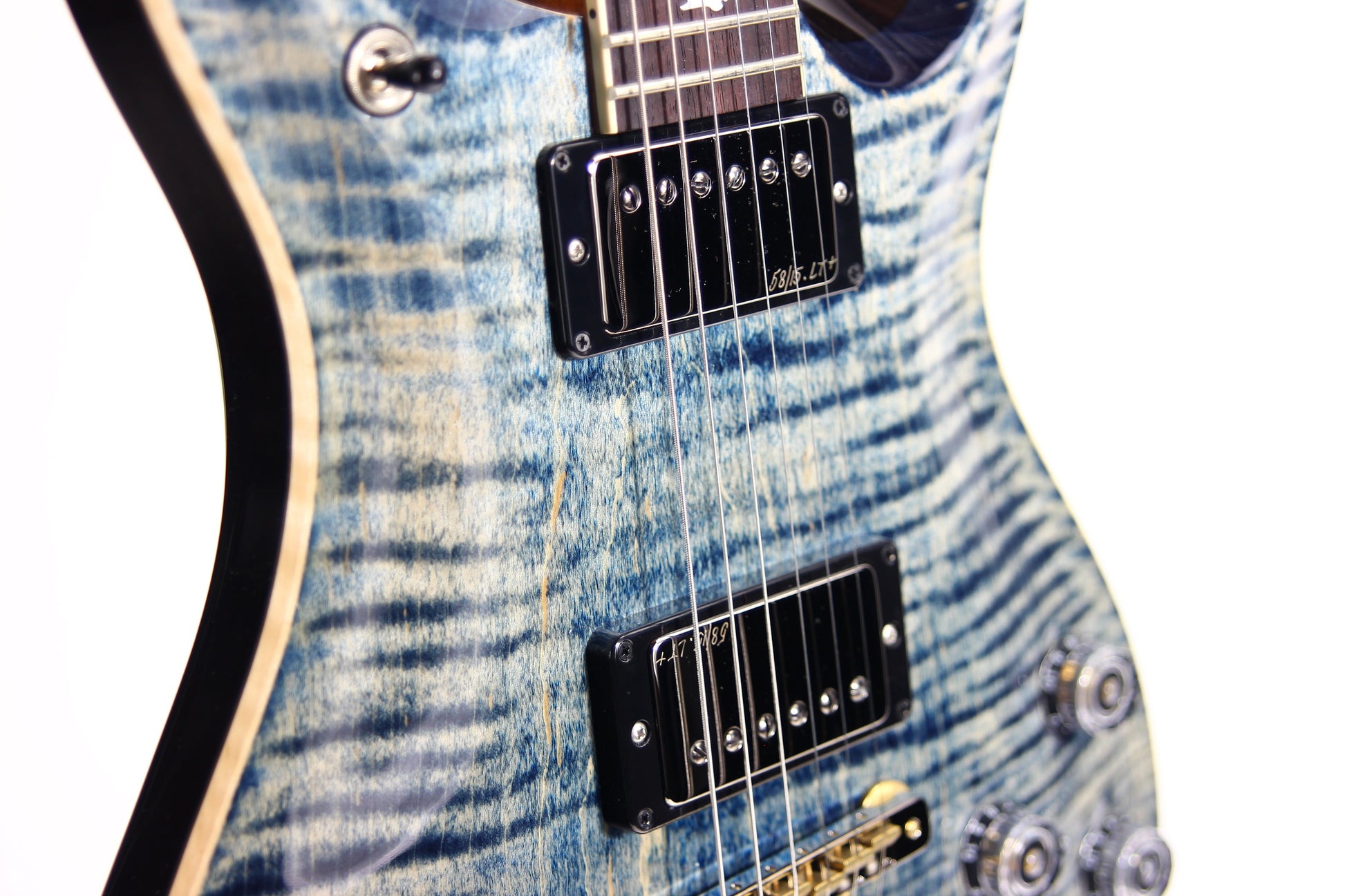 MINTY 2023 PRS Wood Library McCarty 594 10 Top - Faded Whale Blue, jean, 58/15 Humbucker Pickups!