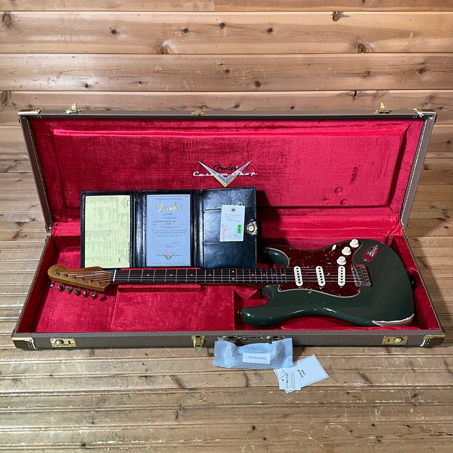 Fender Custom Shop 1960 Stratocaster Relic Electric Guitar - Olive Drab Green