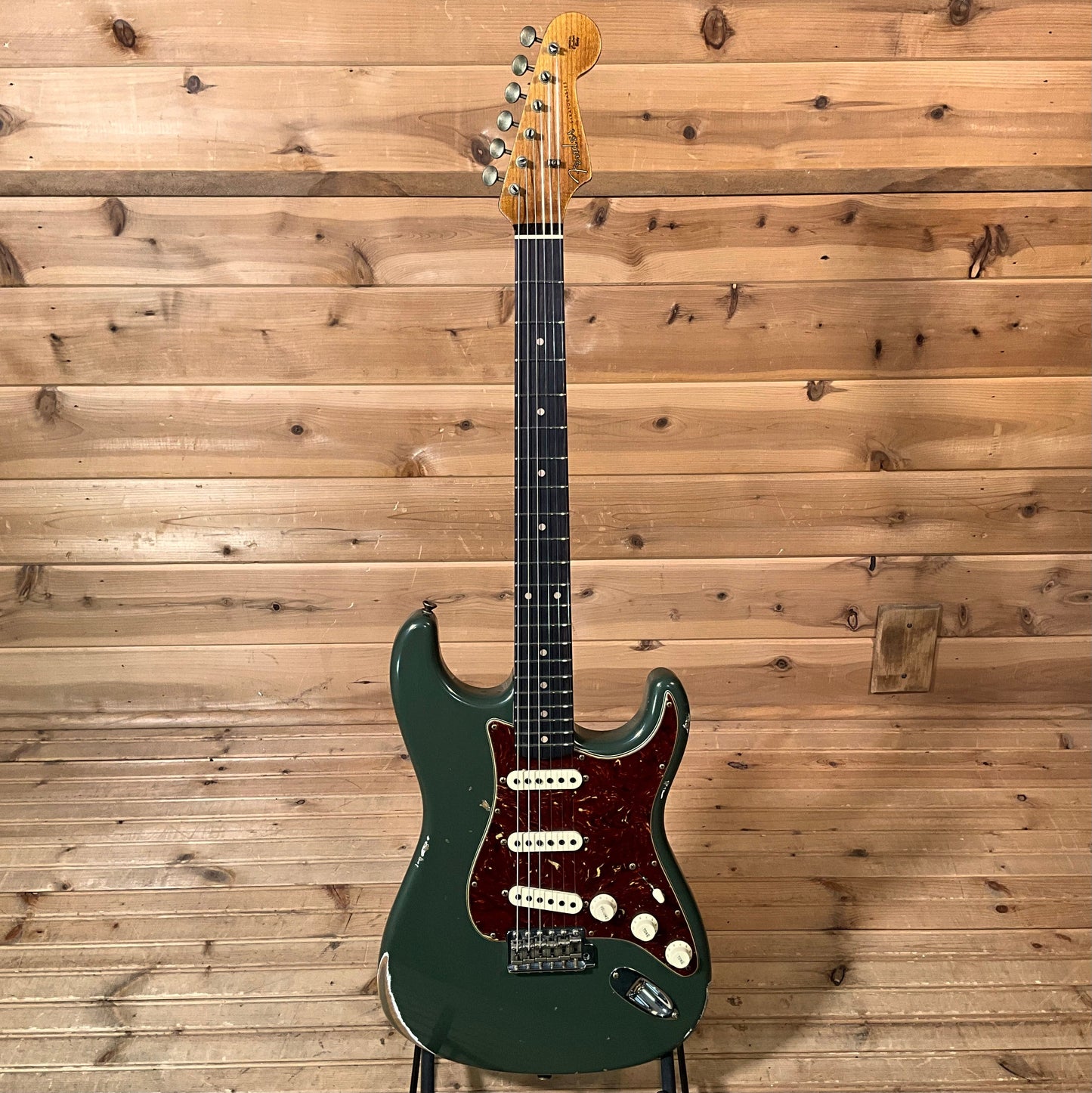 Fender Custom Shop 1960 Stratocaster Relic Electric Guitar - Olive Drab Green