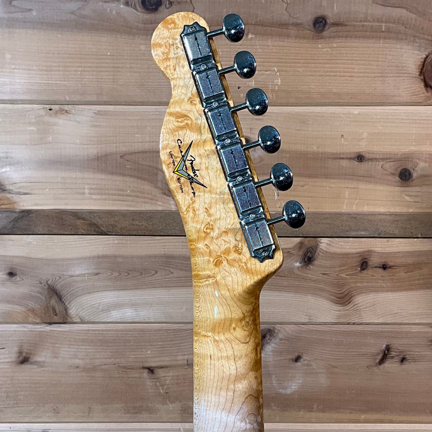 Fender Custom Shop Limited Edition Telecaster Custom DLX Closet Classic Electric Guitar - Aged HLE Gold with Aged Charcoal Frost Metallic Sides