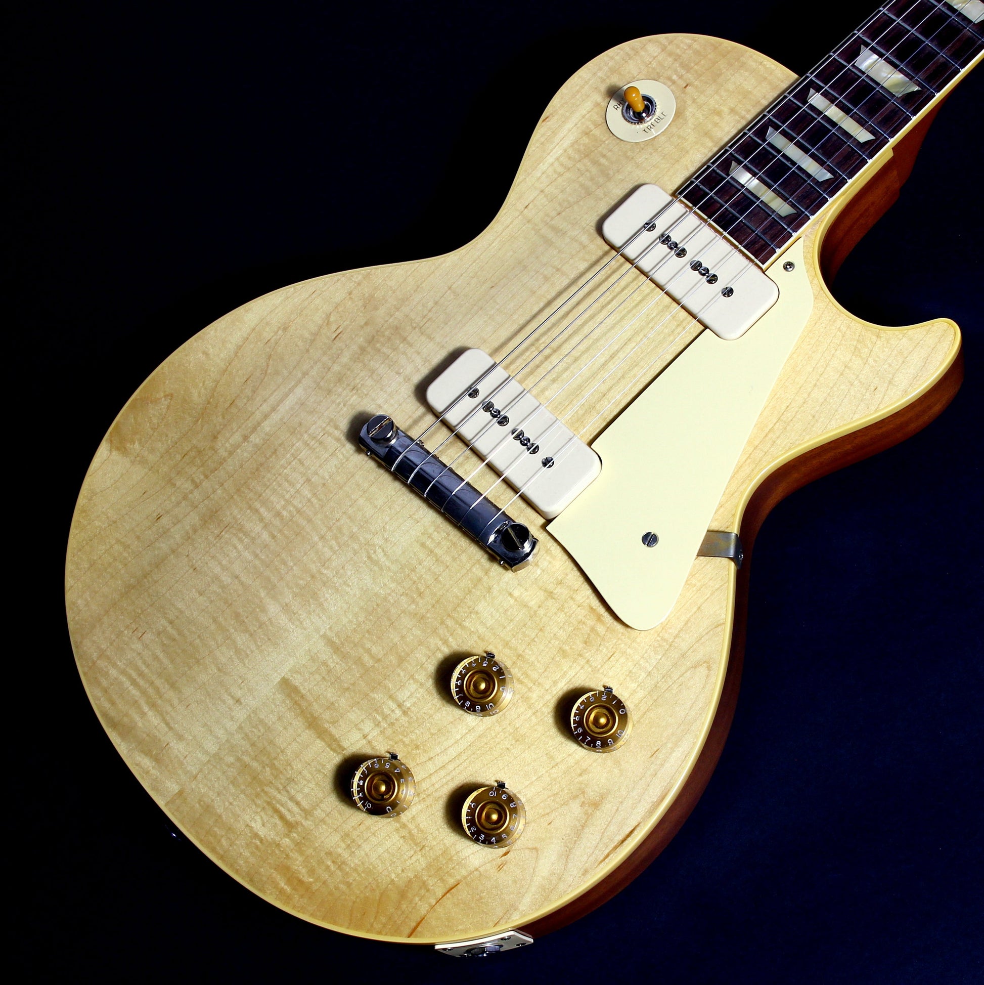 2021 Gibson Custom Shop 1954 Les Paul '54 Made to Measure M2M Natural - Factory Stinger, Light Flametop R4 Goldtop Standard