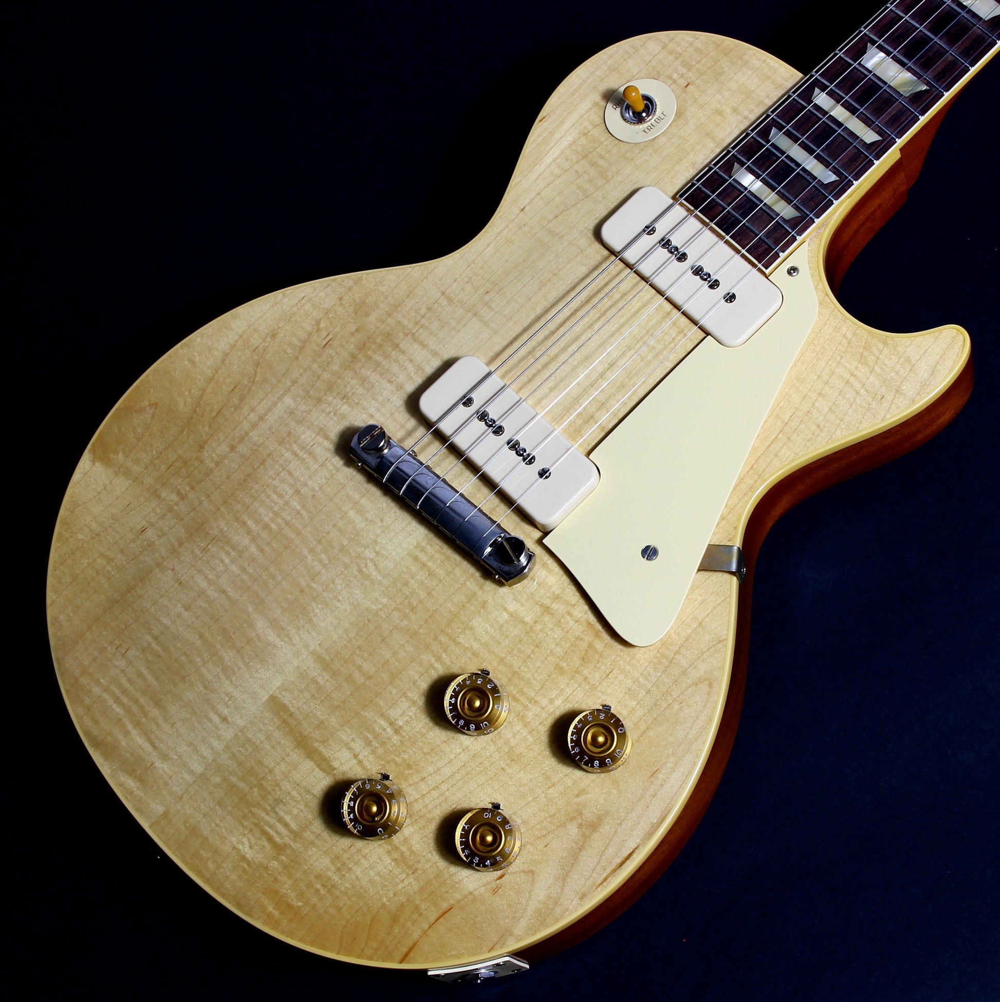 2021 Gibson Custom Shop 1954 Les Paul '54 Made to Measure M2M Natural - Factory Stinger, Light Flametop R4 Goldtop Standard