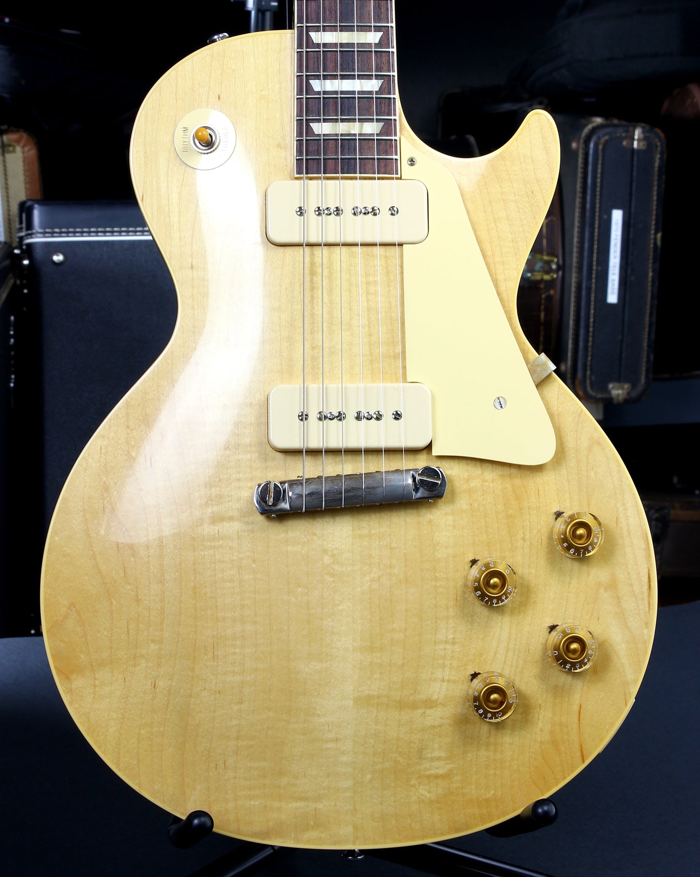 2021 Gibson Custom Shop 1954 Les Paul '54 Made to Measure M2M Natural - Factory Stinger, Light Flametop R4 Goldtop Standard