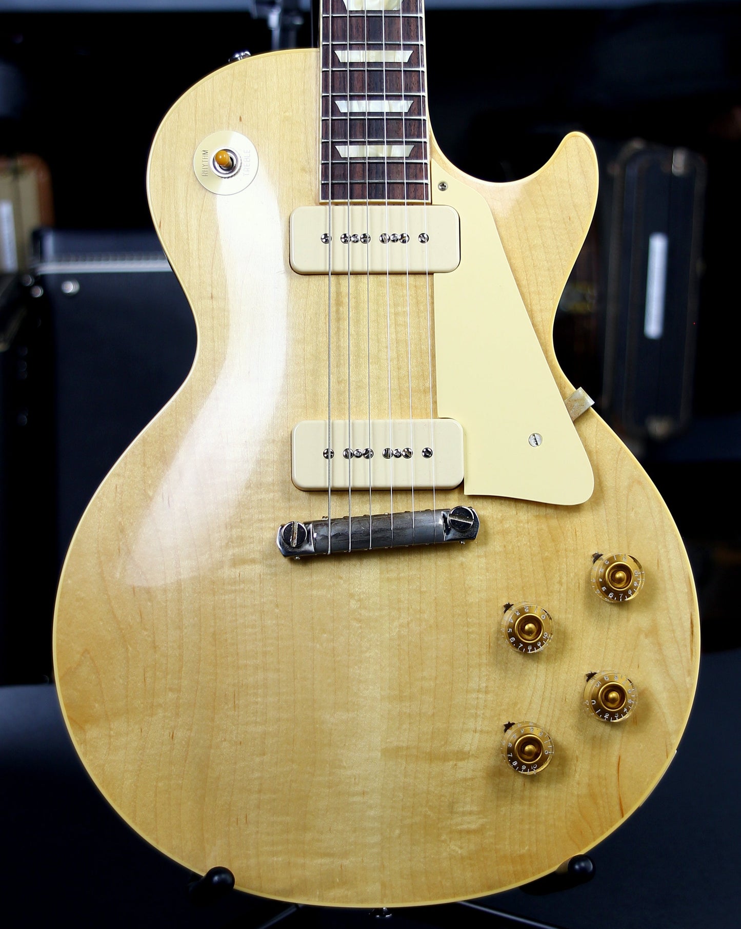2021 Gibson Custom Shop 1954 Les Paul '54 Made to Measure M2M Natural - Factory Stinger, Light Flametop R4 Goldtop Standard