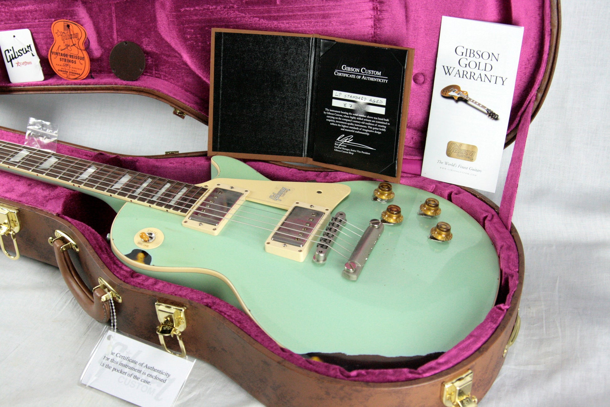 1958 Gibson Custom Shop AGED 58 Les Paul Reissue Kerry Green Over Dark Burst