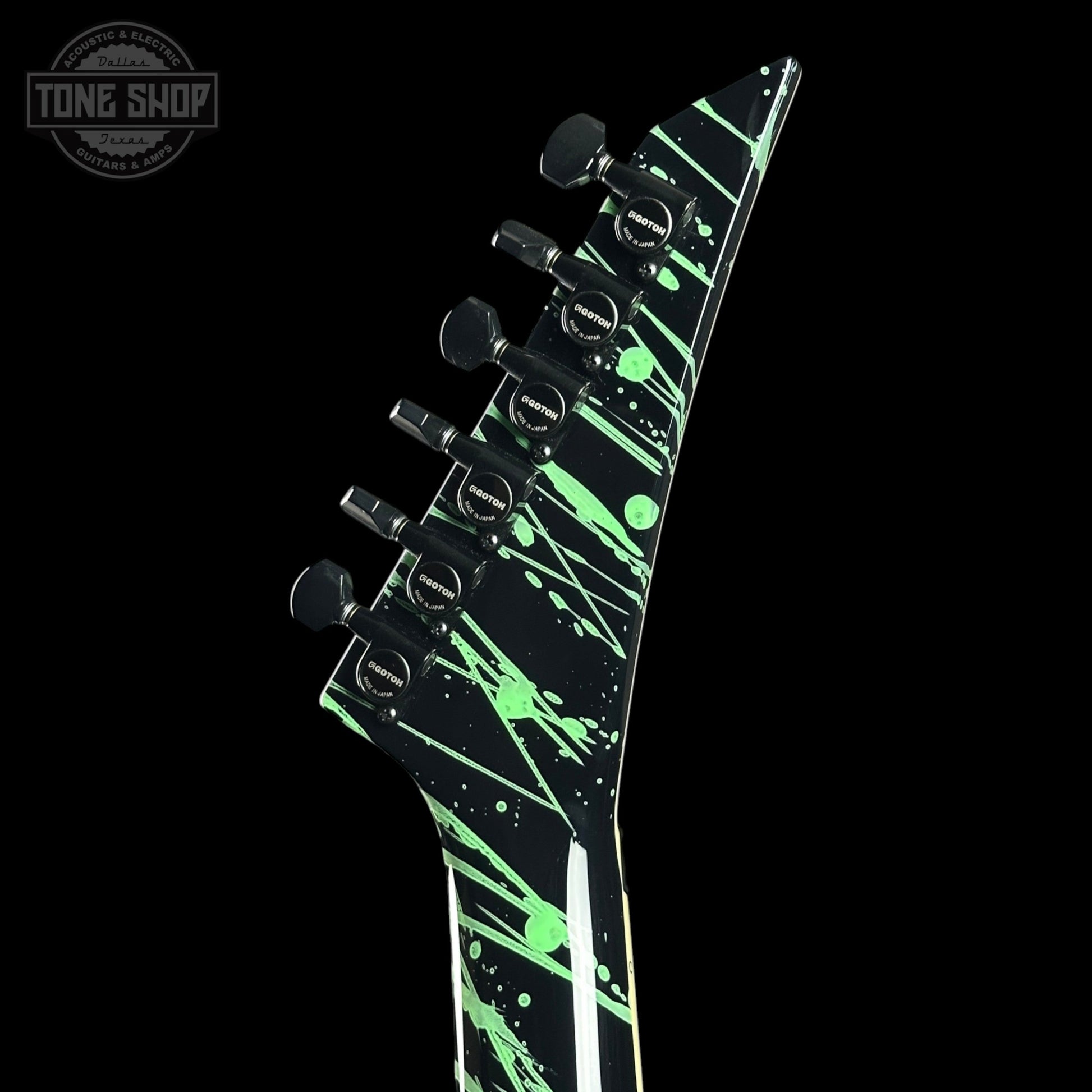 Jackson Custom Shop RR 2H FR Black-Green Splatter w/case RR4149