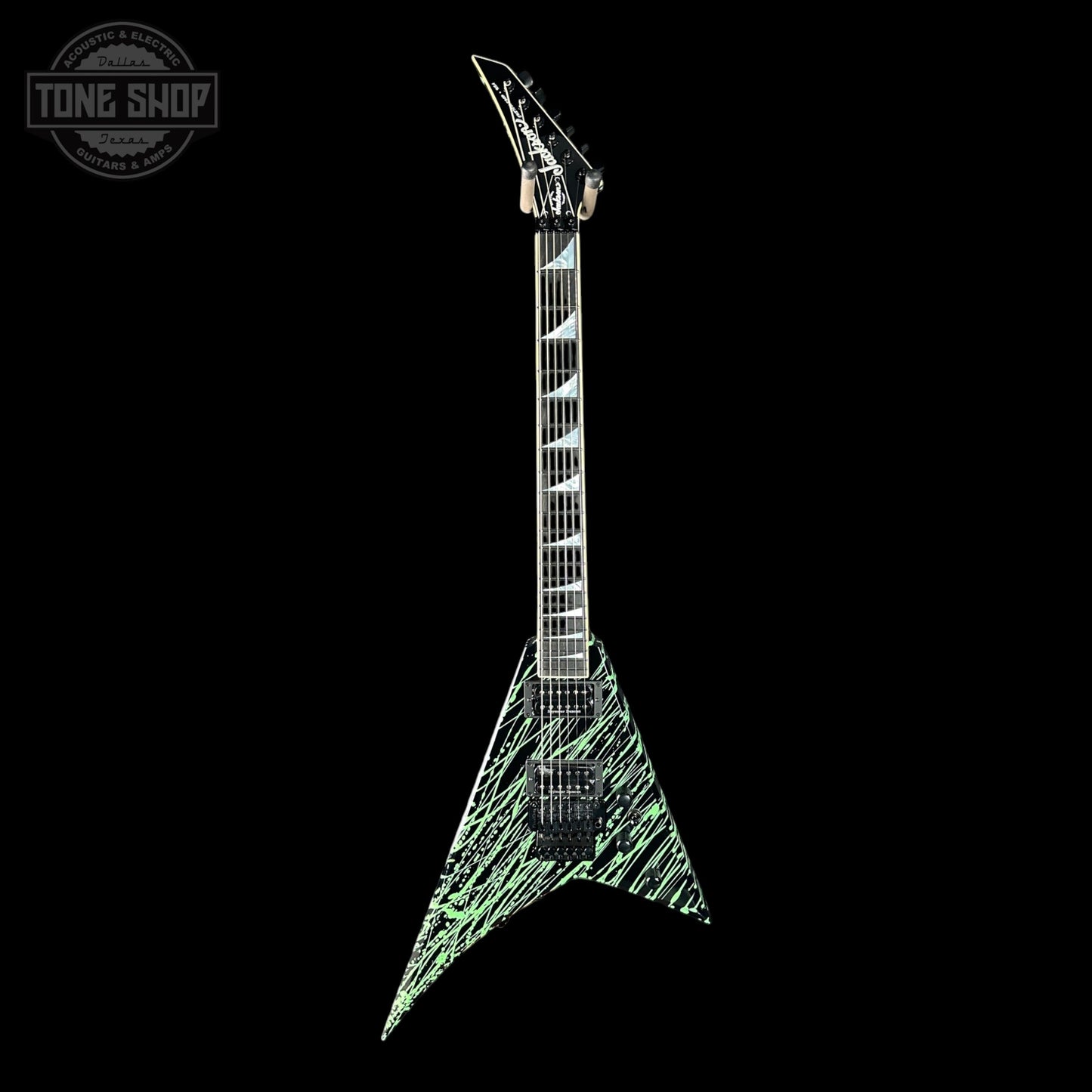 Jackson Custom Shop RR 2H FR Black-Green Splatter w/case RR4149