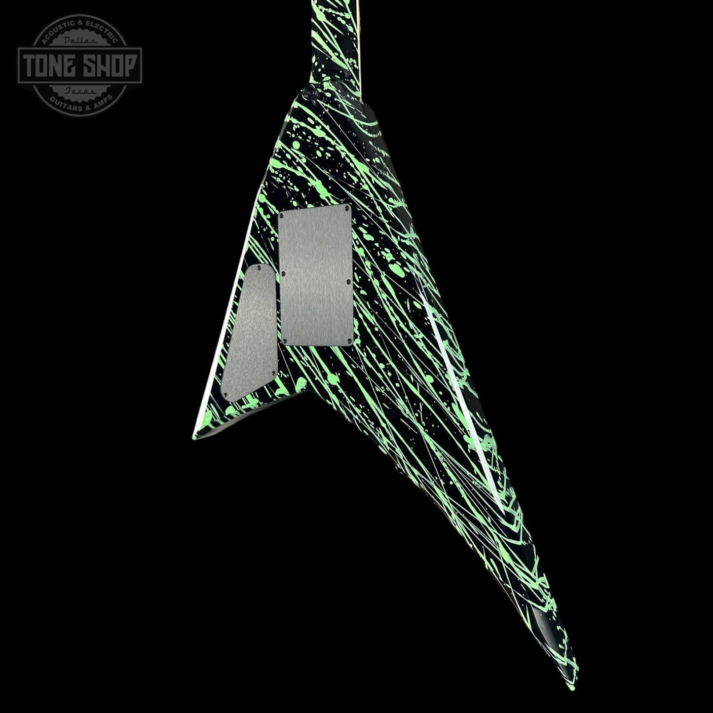 Jackson Custom Shop RR 2H FR Black-Green Splatter w/case RR4149