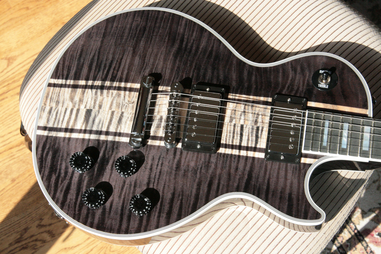 2018 Gibson Custom Shop Les Paul WHITE SCORPION! Flametop, Limited Block Inlay Model!