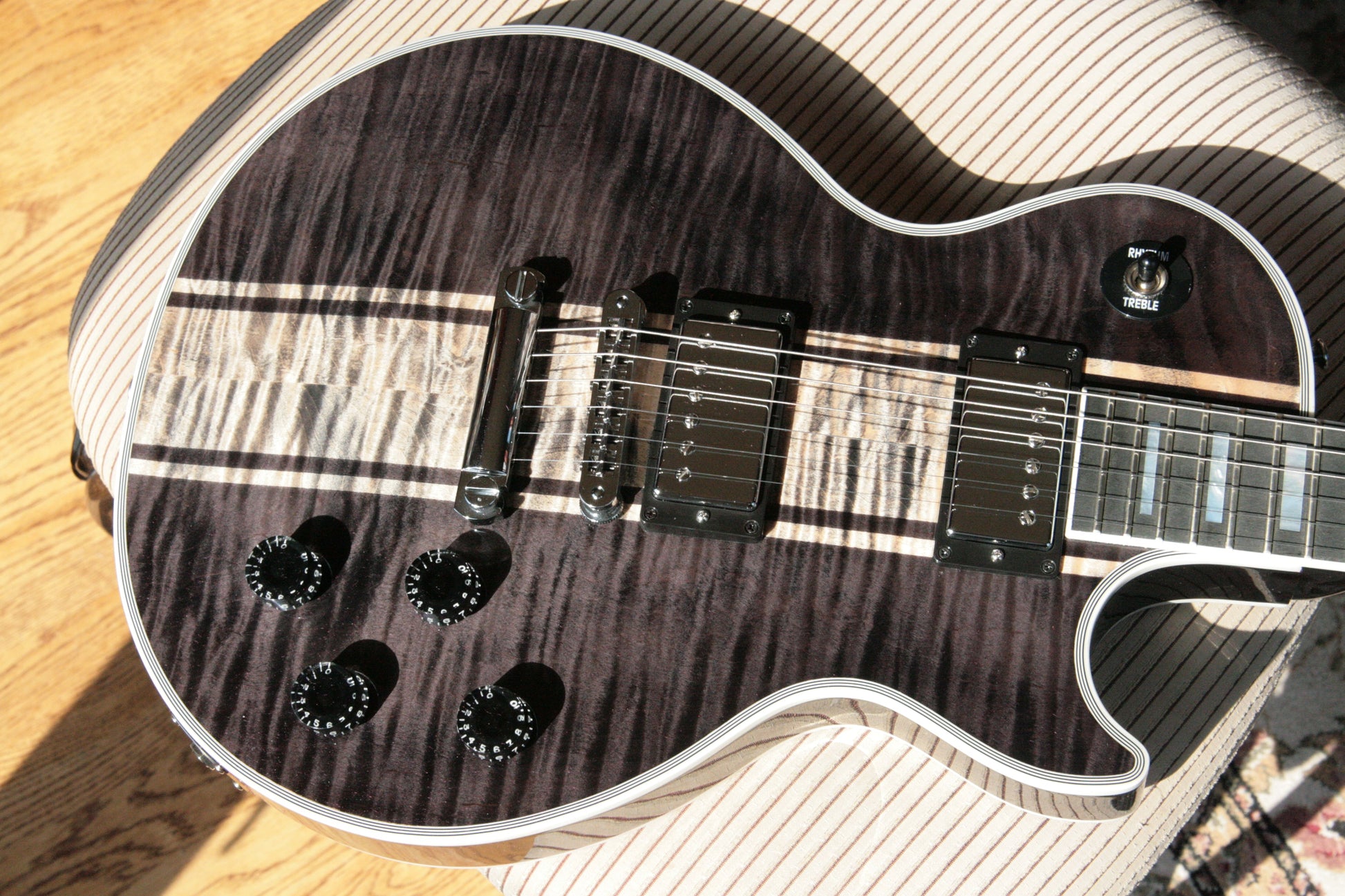 2018 Gibson Custom Shop Les Paul WHITE SCORPION! Flametop, Limited Block Inlay Model!