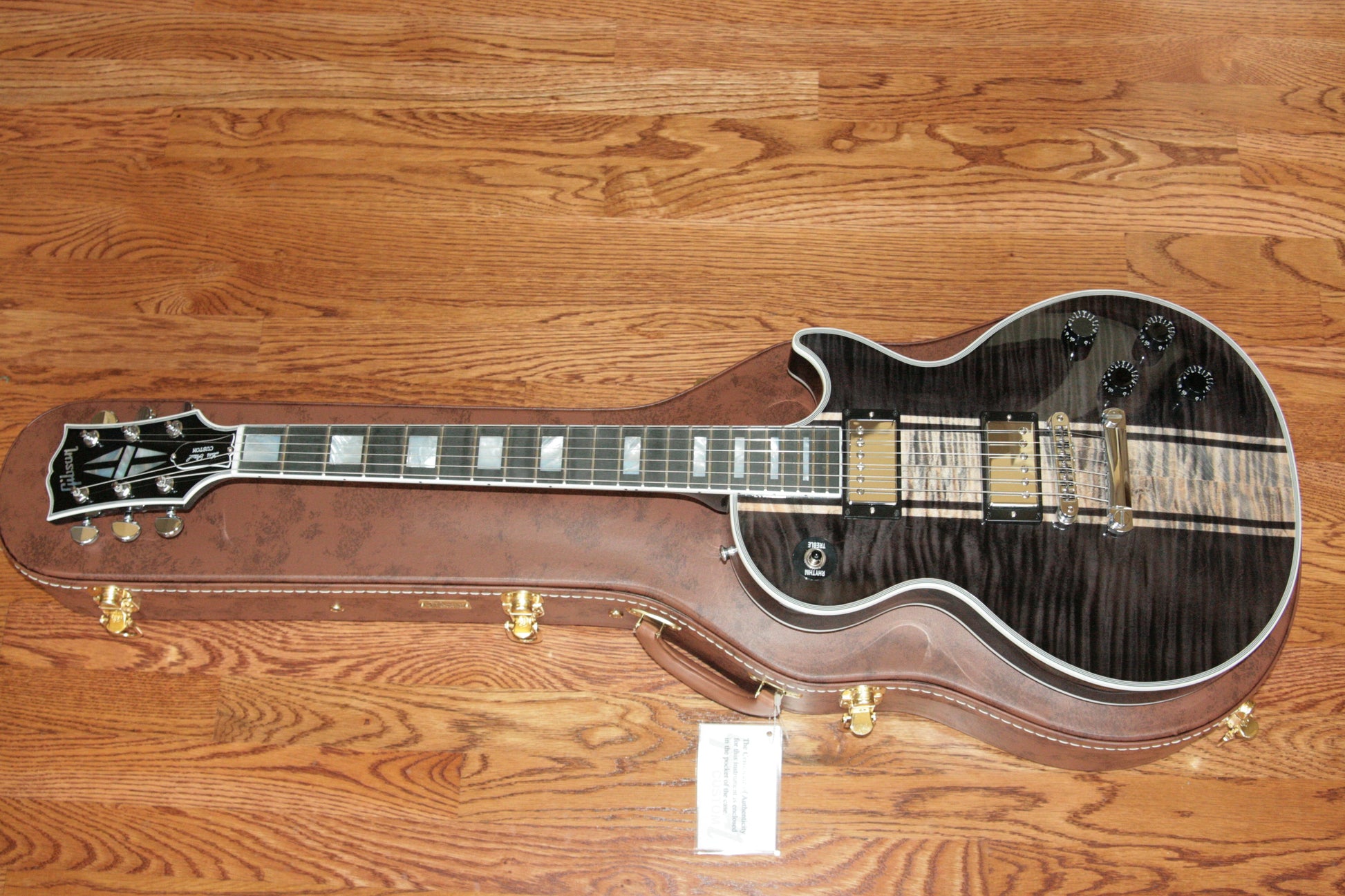 2018 Gibson Custom Shop Les Paul WHITE SCORPION! Flametop, Limited Block Inlay Model!