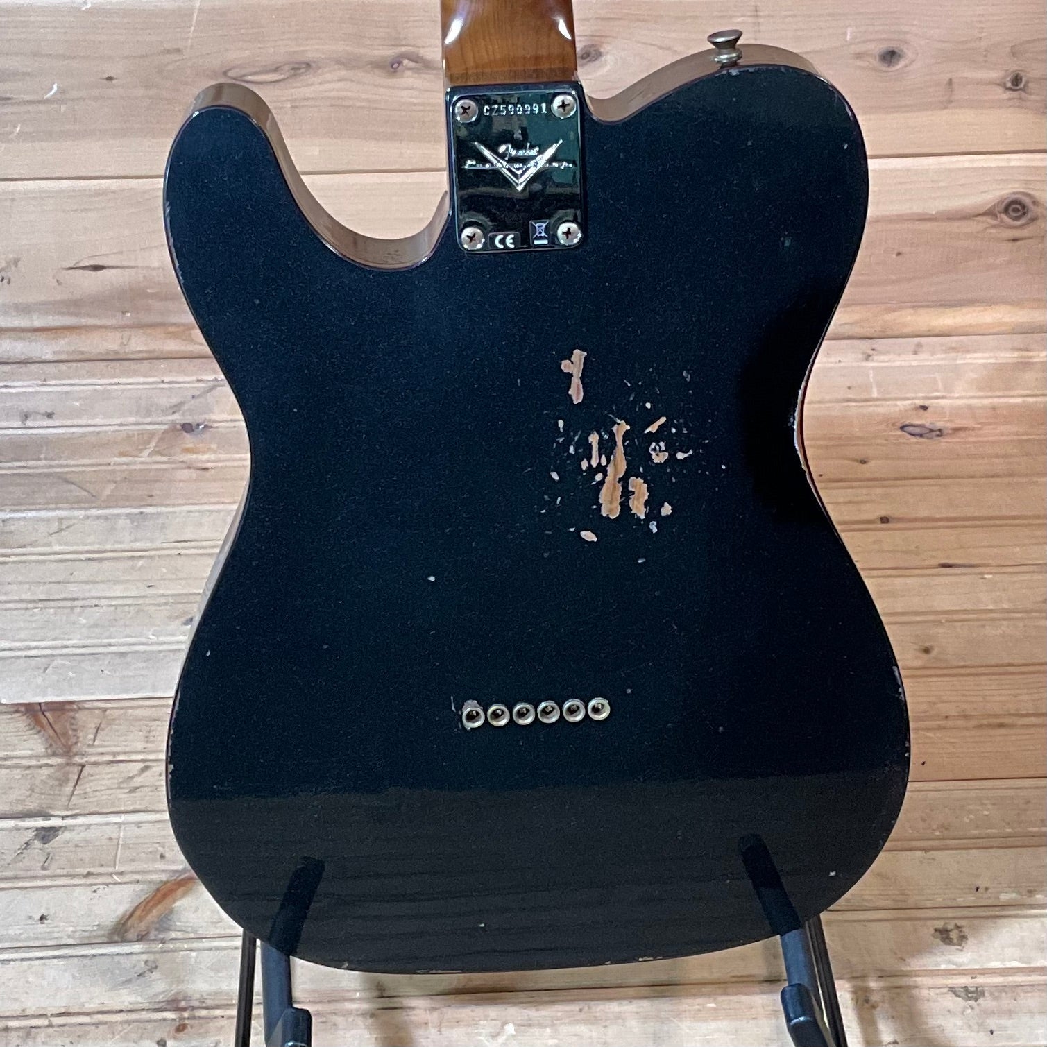 Fender Custom Shop Thinline Telecaster Relic - Black Pearl