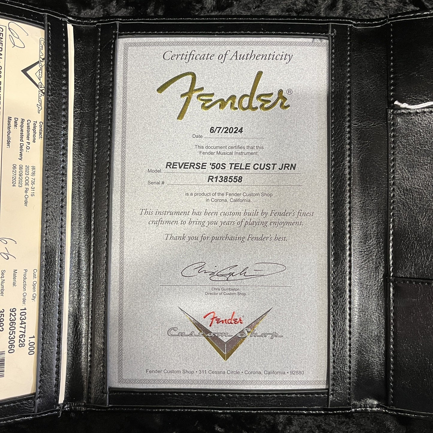 Fender Custom Shop Limited Reverse 1950's Telecaster Relic - Faded/Aged Sherwood Green Metallic