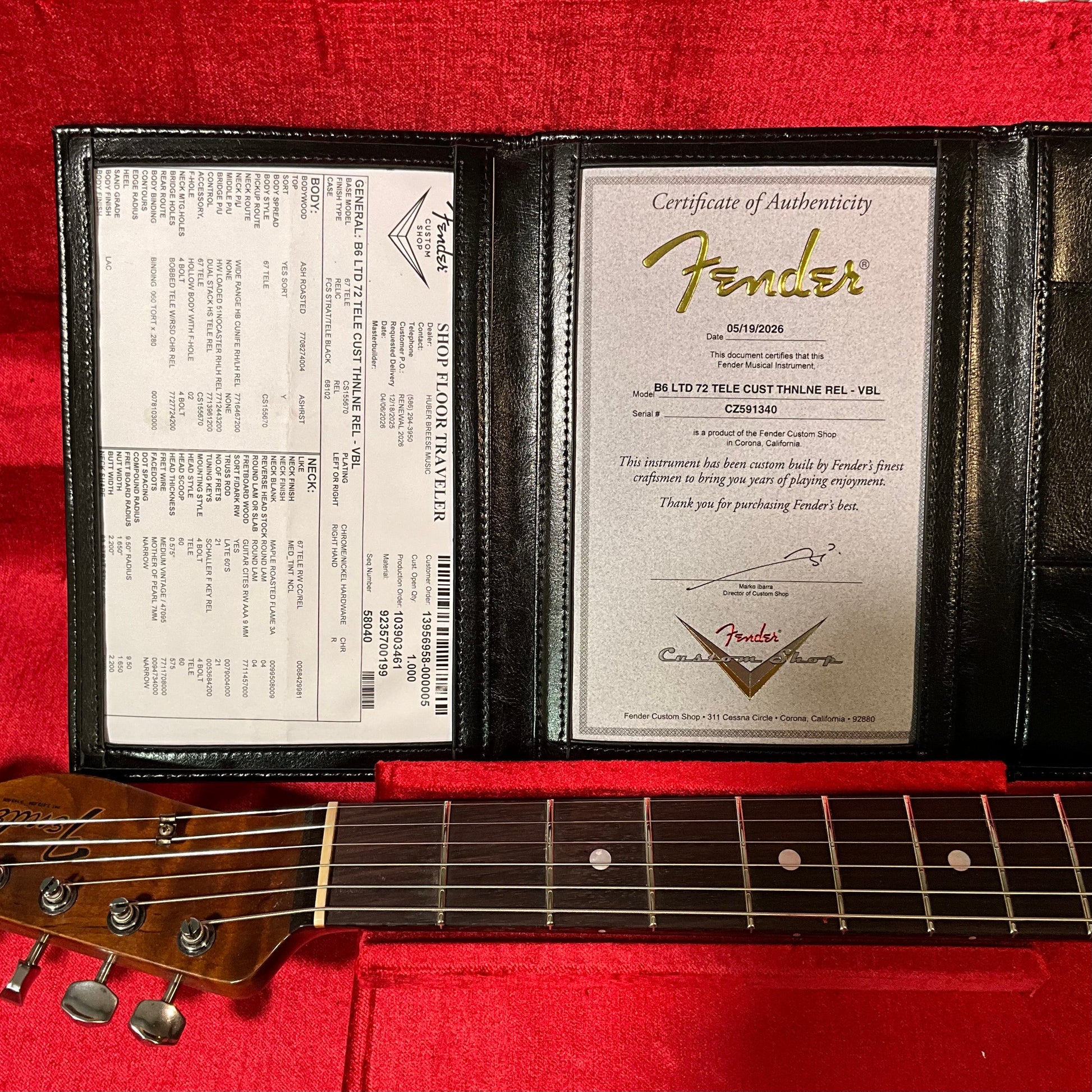 Fender Custom Shop Thinline Telecaster Relic Electric Guitar - Vintage Blonde