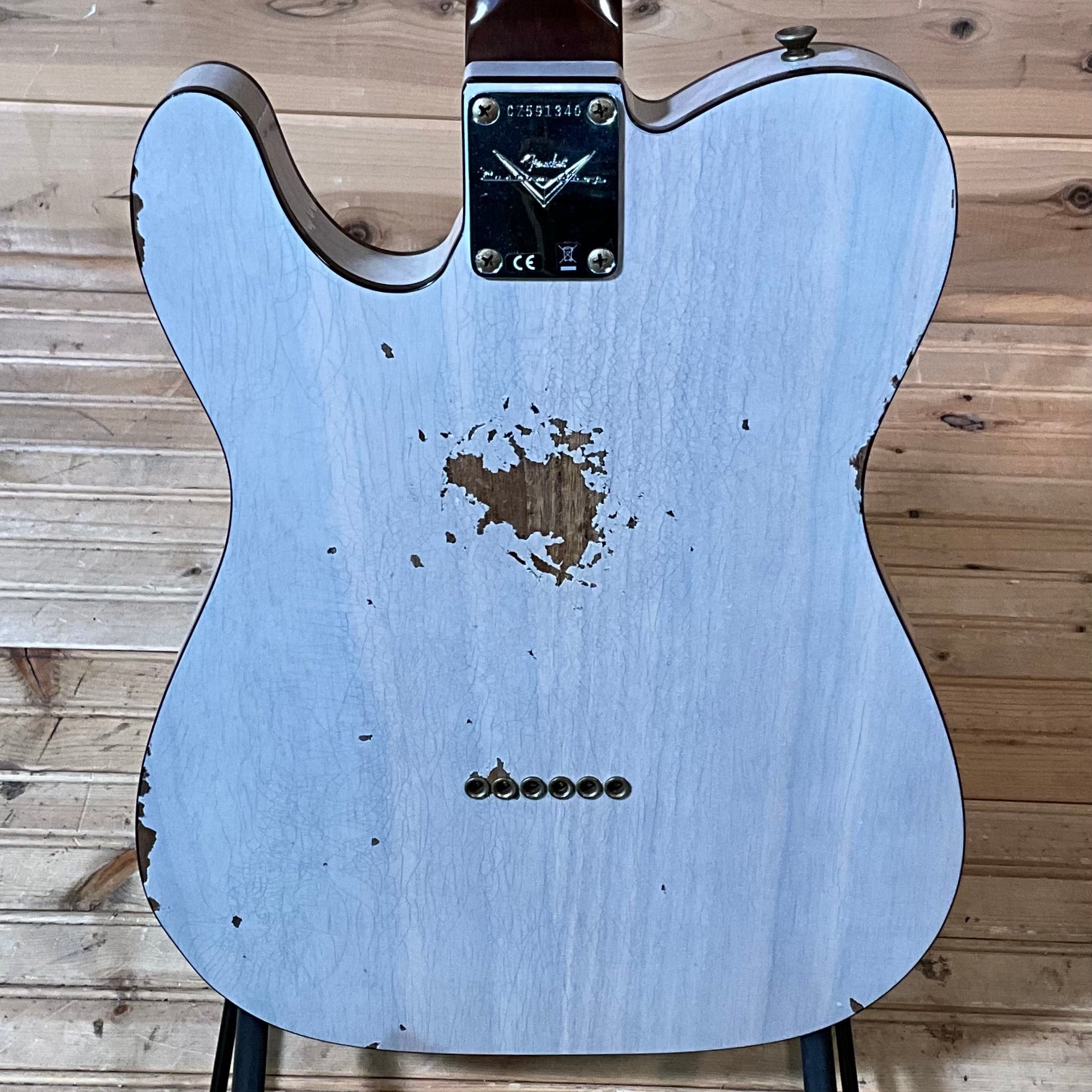 Fender Custom Shop Thinline Telecaster Relic Electric Guitar - Vintage Blonde
