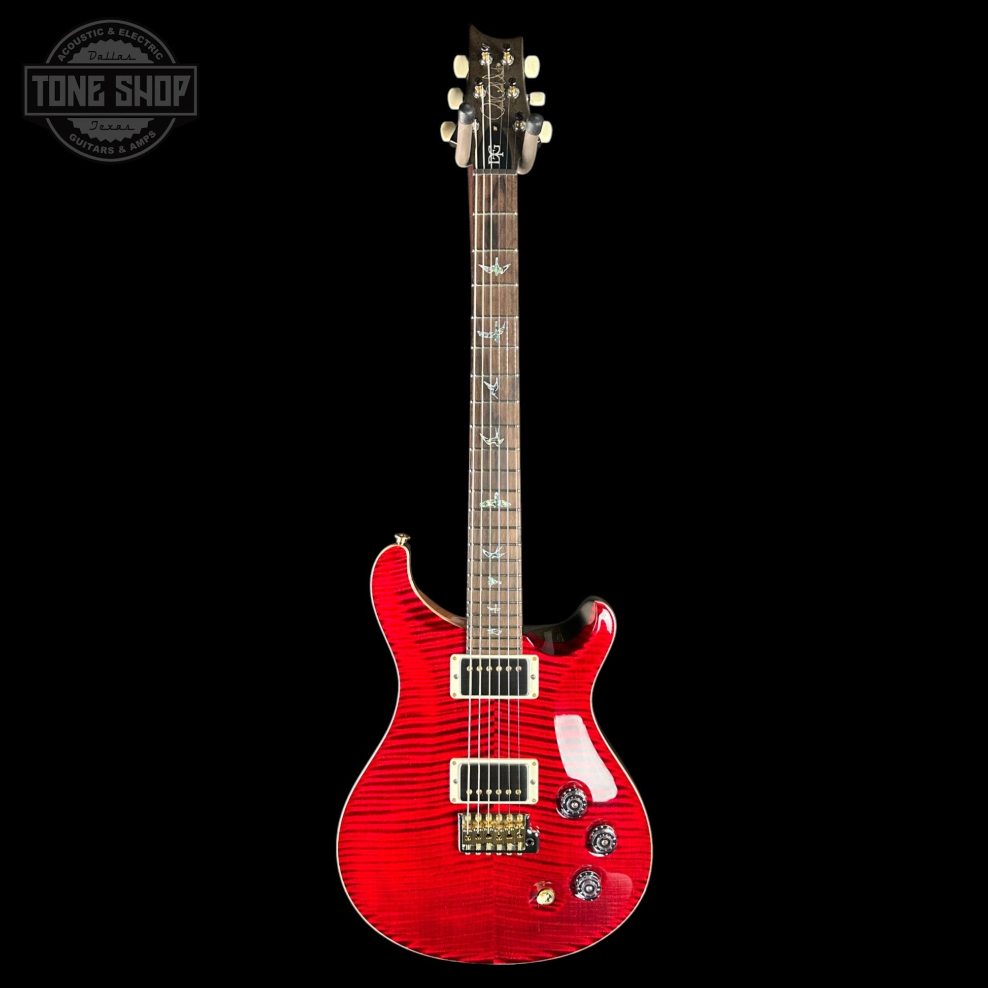 PRS Wood Library DGT 10 Top Red Tiger Darkback Korina / Brazilian RW w/case 0422536