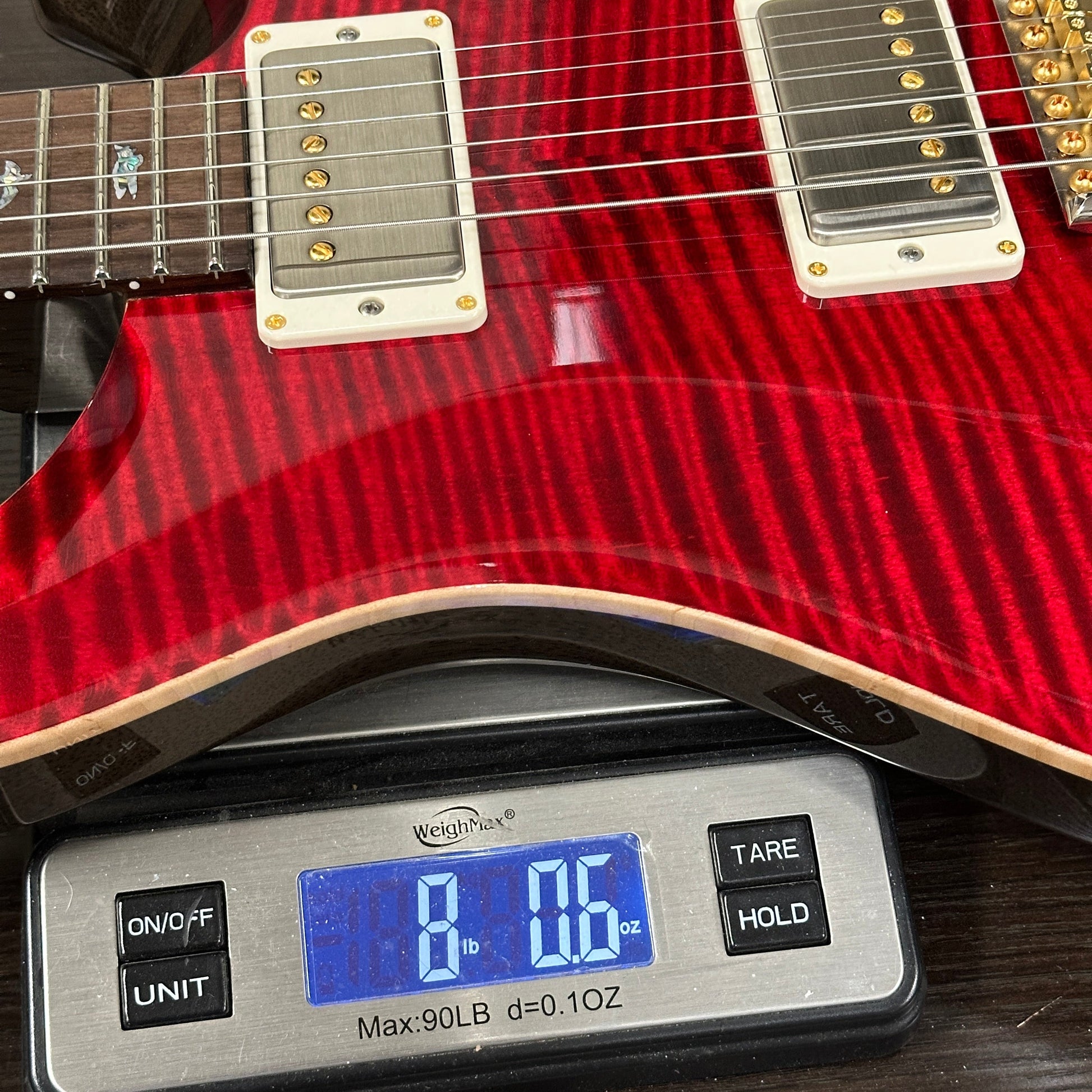 PRS Wood Library DGT 10 Top Red Tiger Darkback Korina / Brazilian RW w/case 0422536