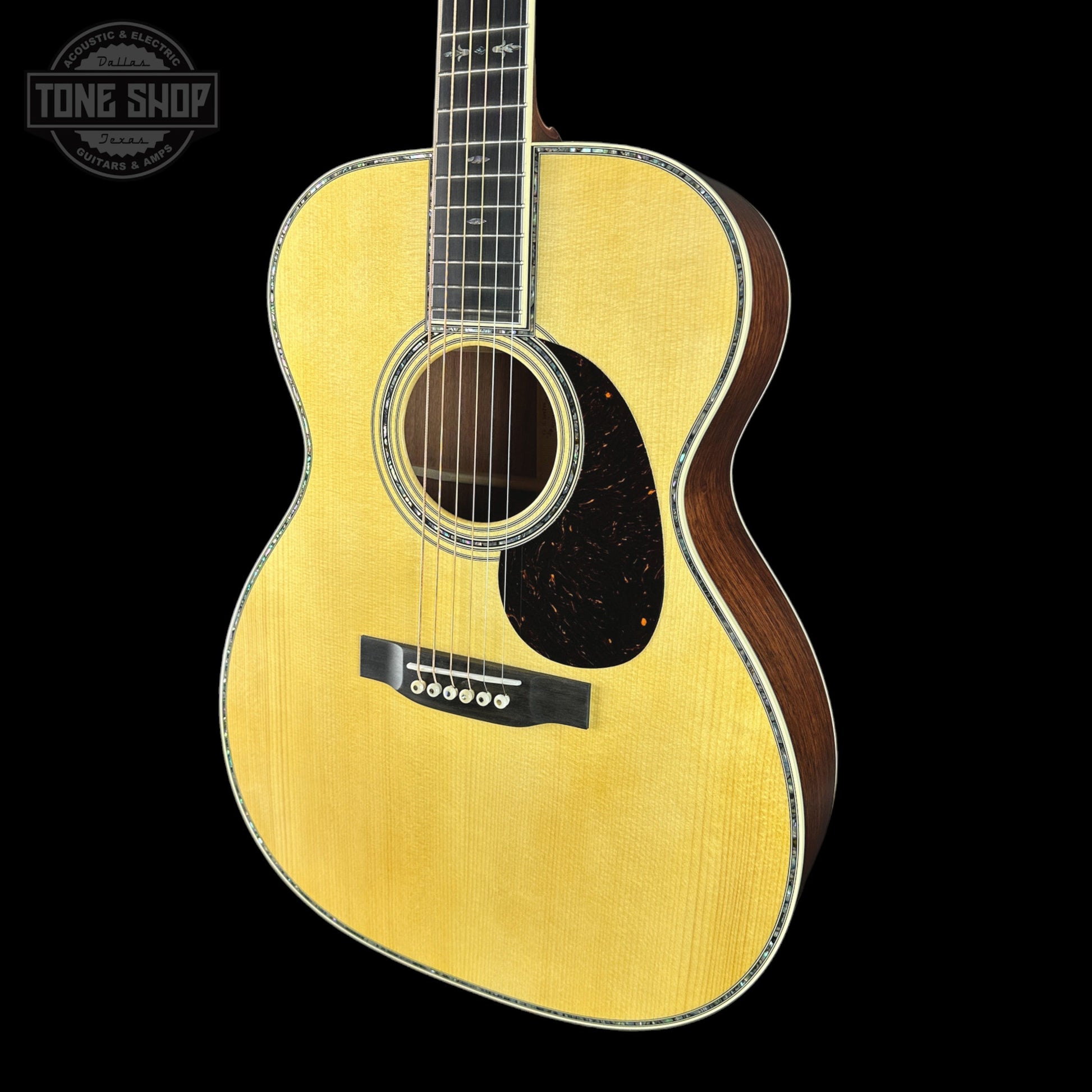 Martin Custom Shop 42 Style 000-14F Torch Motif Adirondack/Machiche w/case 3042109