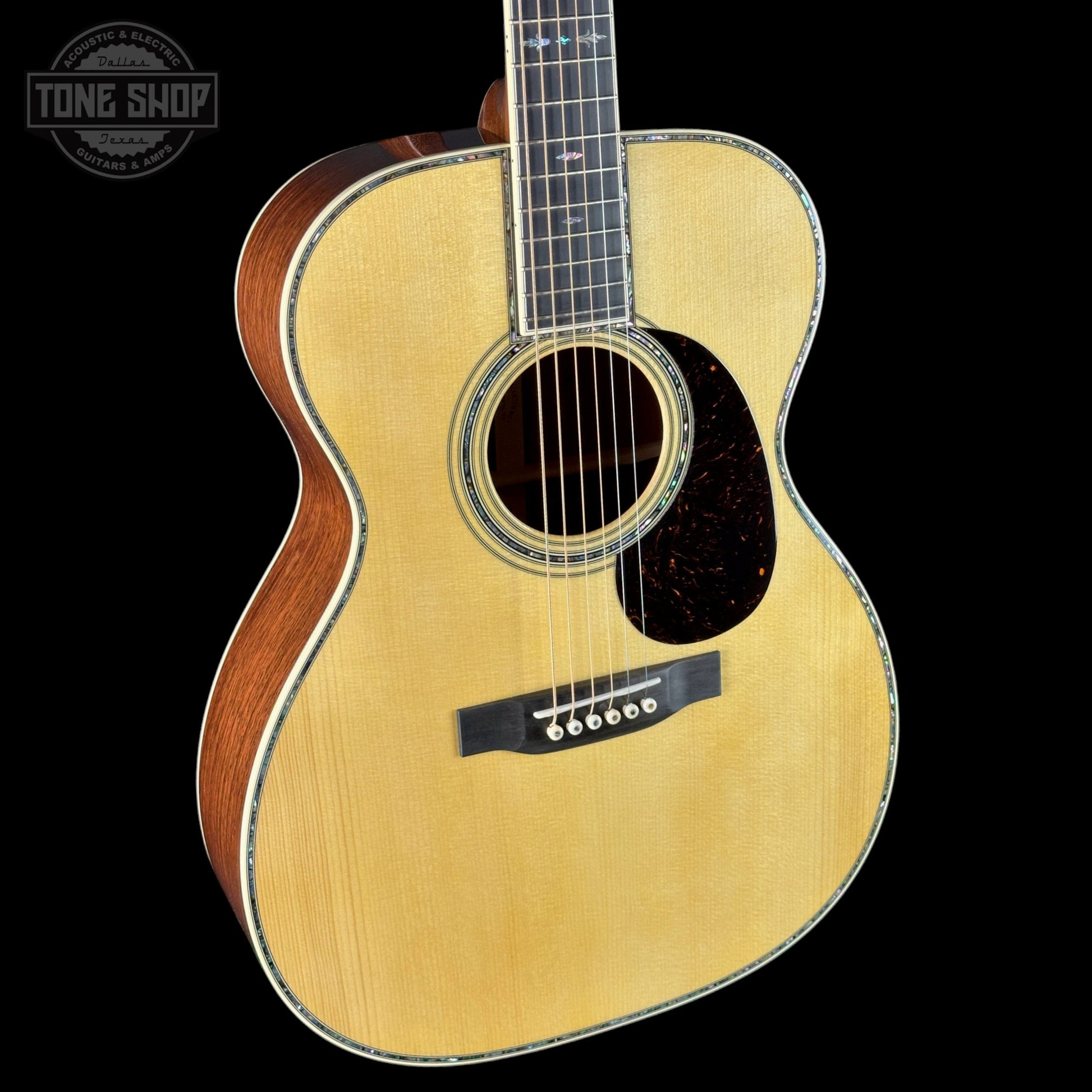 Martin Custom Shop 42 Style 000-14F Torch Motif Adirondack/Machiche w/case 3042109