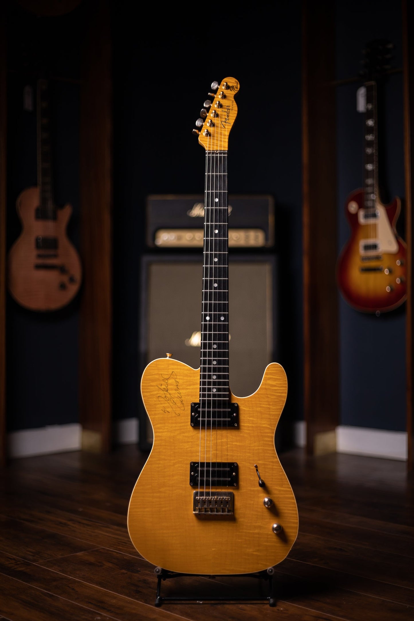 1996 Fender Nokie Edwards Owned Signature MIJ Electric Guitar - Amber Flame