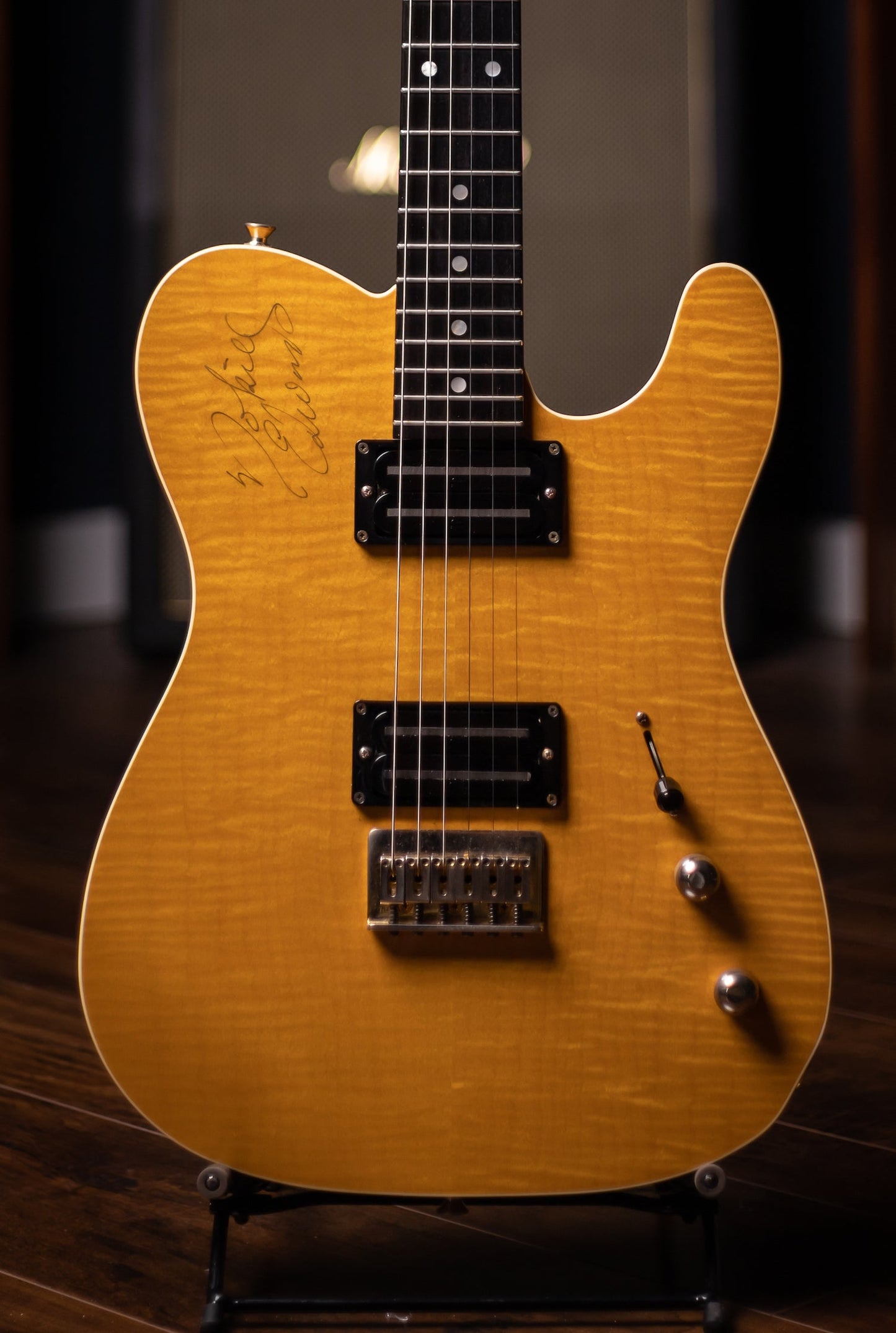 1996 Fender Nokie Edwards Owned Signature MIJ Electric Guitar - Amber Flame