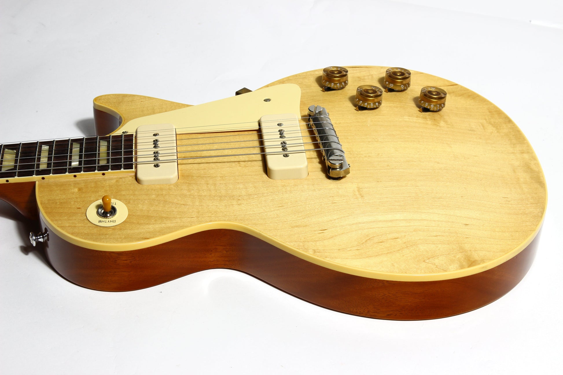 2021 Gibson Custom Shop 1954 Les Paul '54 Made to Measure M2M Natural - Factory Stinger, Light Flametop R4 Goldtop Standard