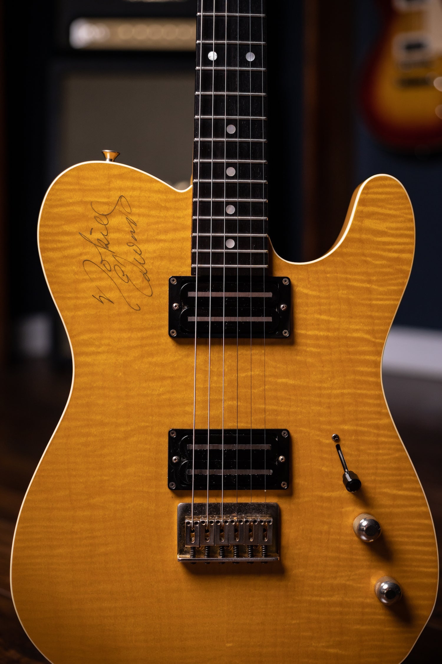 1996 Fender Nokie Edwards Owned Signature MIJ Electric Guitar - Amber Flame