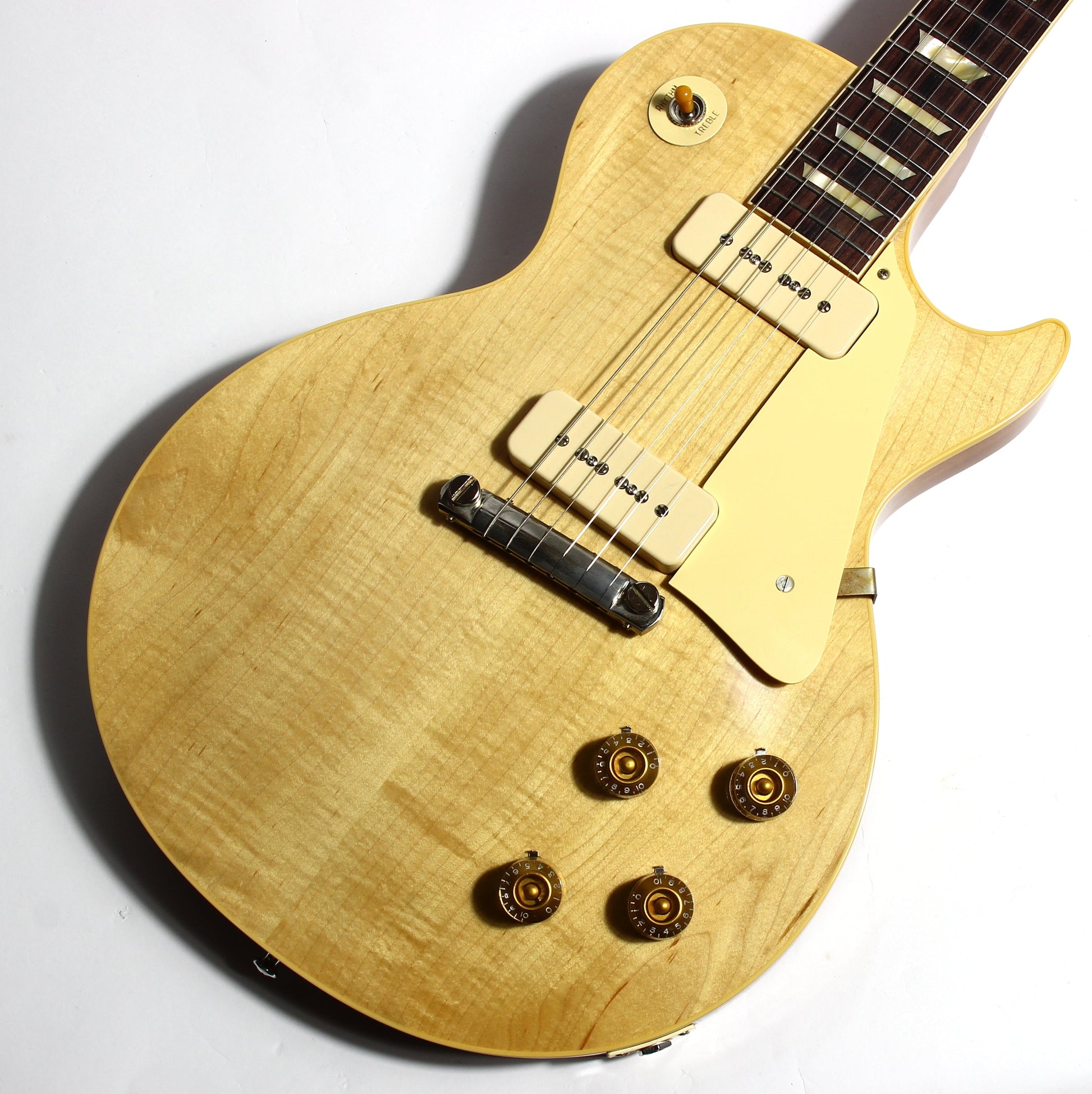2021 Gibson Custom Shop 1954 Les Paul '54 Made to Measure M2M Natural - Factory Stinger, Light Flametop R4 Goldtop Standard