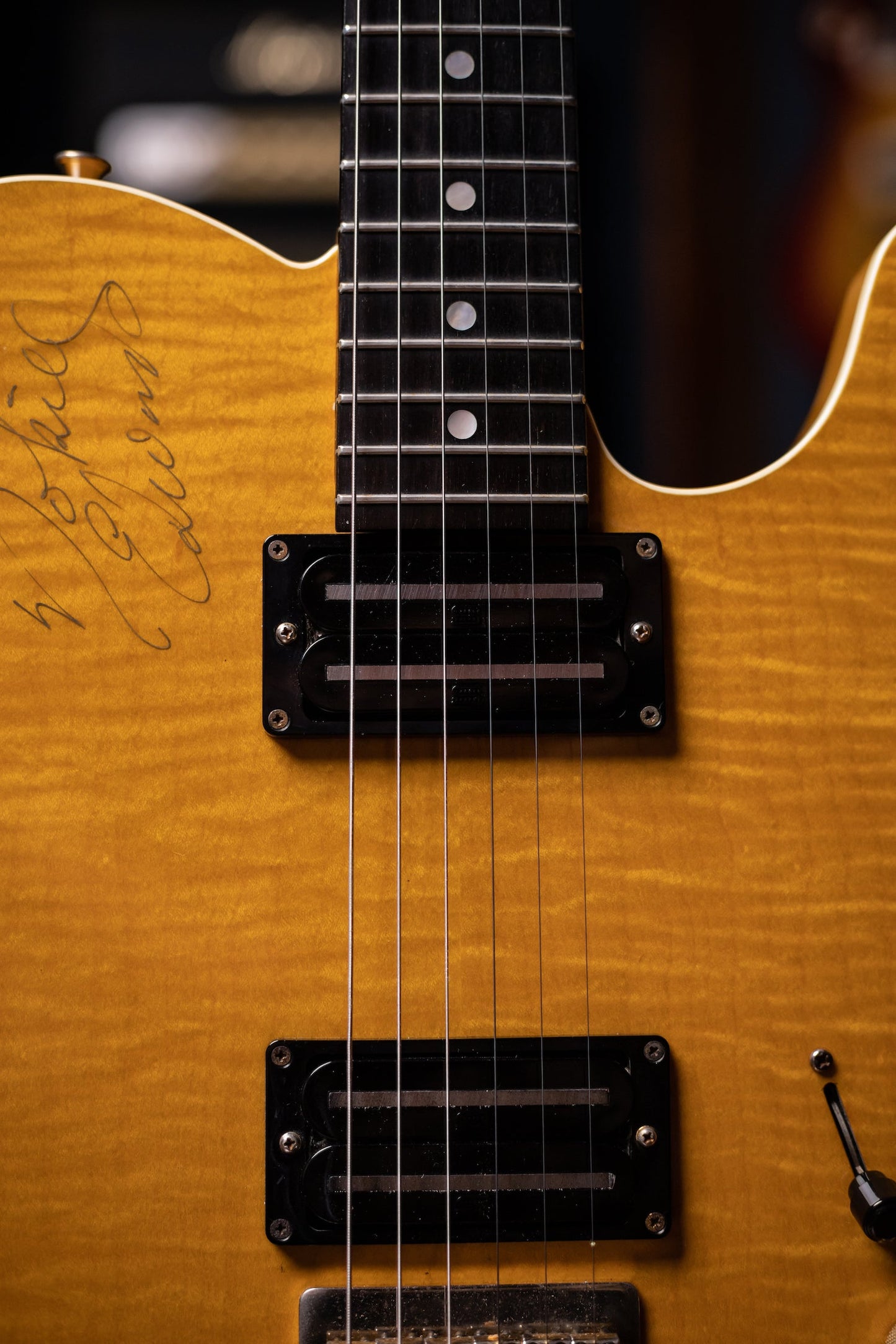 1996 Fender Nokie Edwards Owned Signature MIJ Electric Guitar - Amber Flame