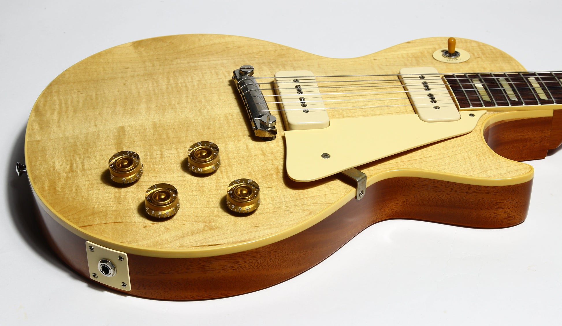 2021 Gibson Custom Shop 1954 Les Paul '54 Made to Measure M2M Natural - Factory Stinger, Light Flametop R4 Goldtop Standard
