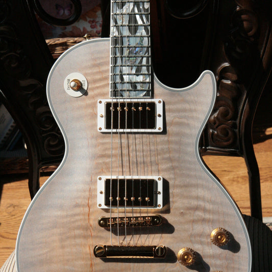 2018 Gibson ICE FLAME Custom Shop Les Paul ULTIMA! Ebony Board, Flametop, CRIMSON SERIES!
