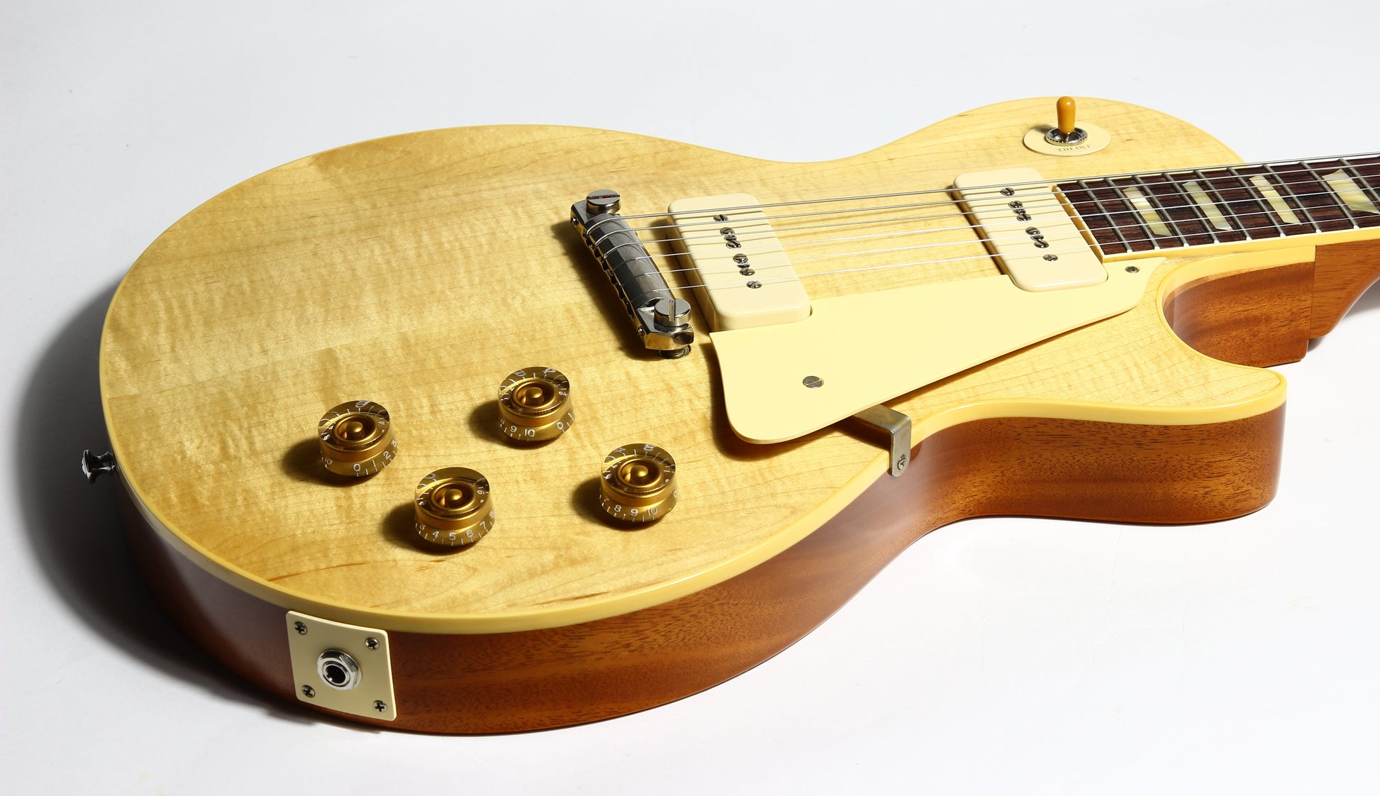 2021 Gibson Custom Shop 1954 Les Paul '54 Made to Measure M2M Natural - Factory Stinger, Light Flametop R4 Goldtop Standard