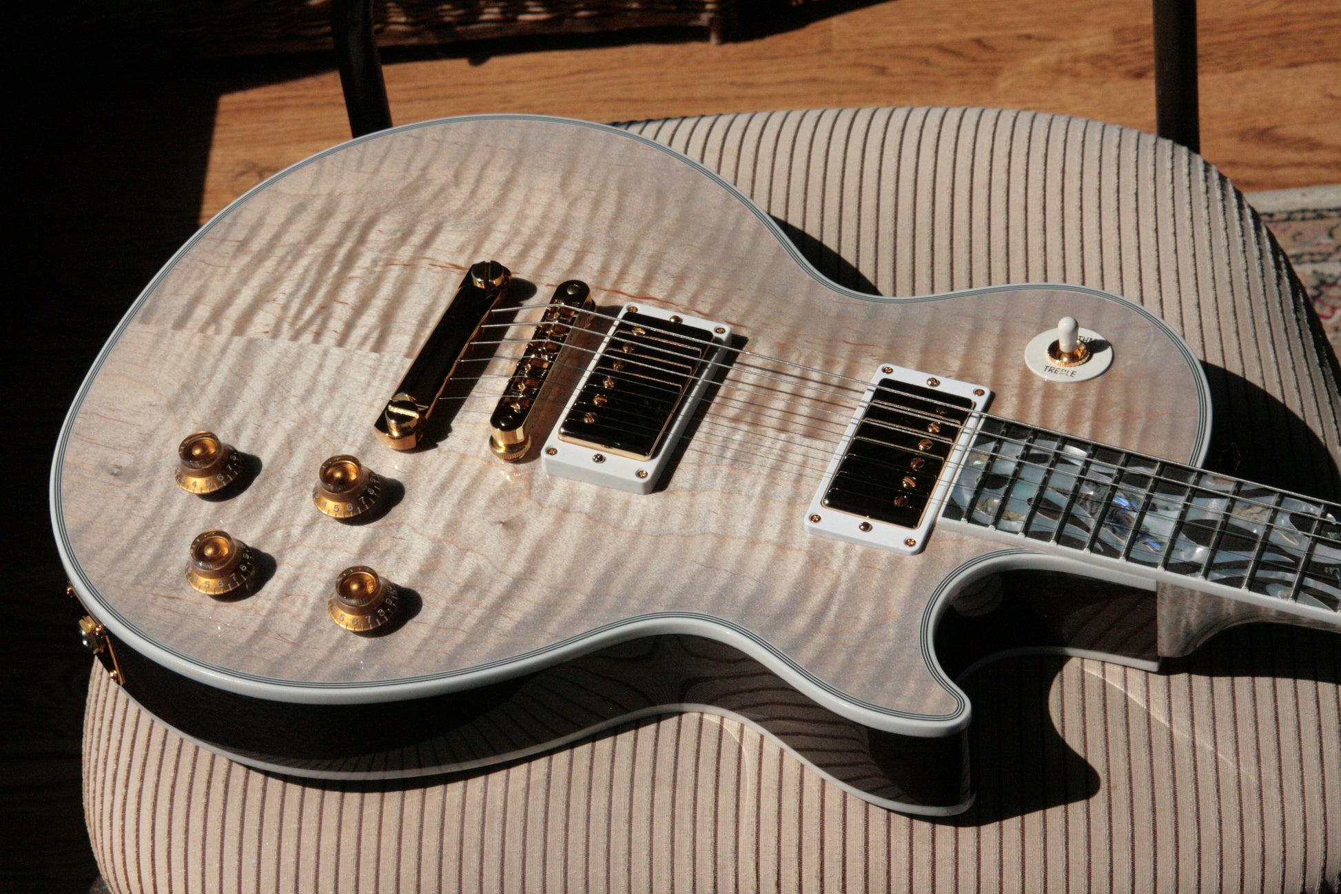2018 Gibson ICE FLAME Custom Shop Les Paul ULTIMA! Ebony Board, Flametop, CRIMSON SERIES!